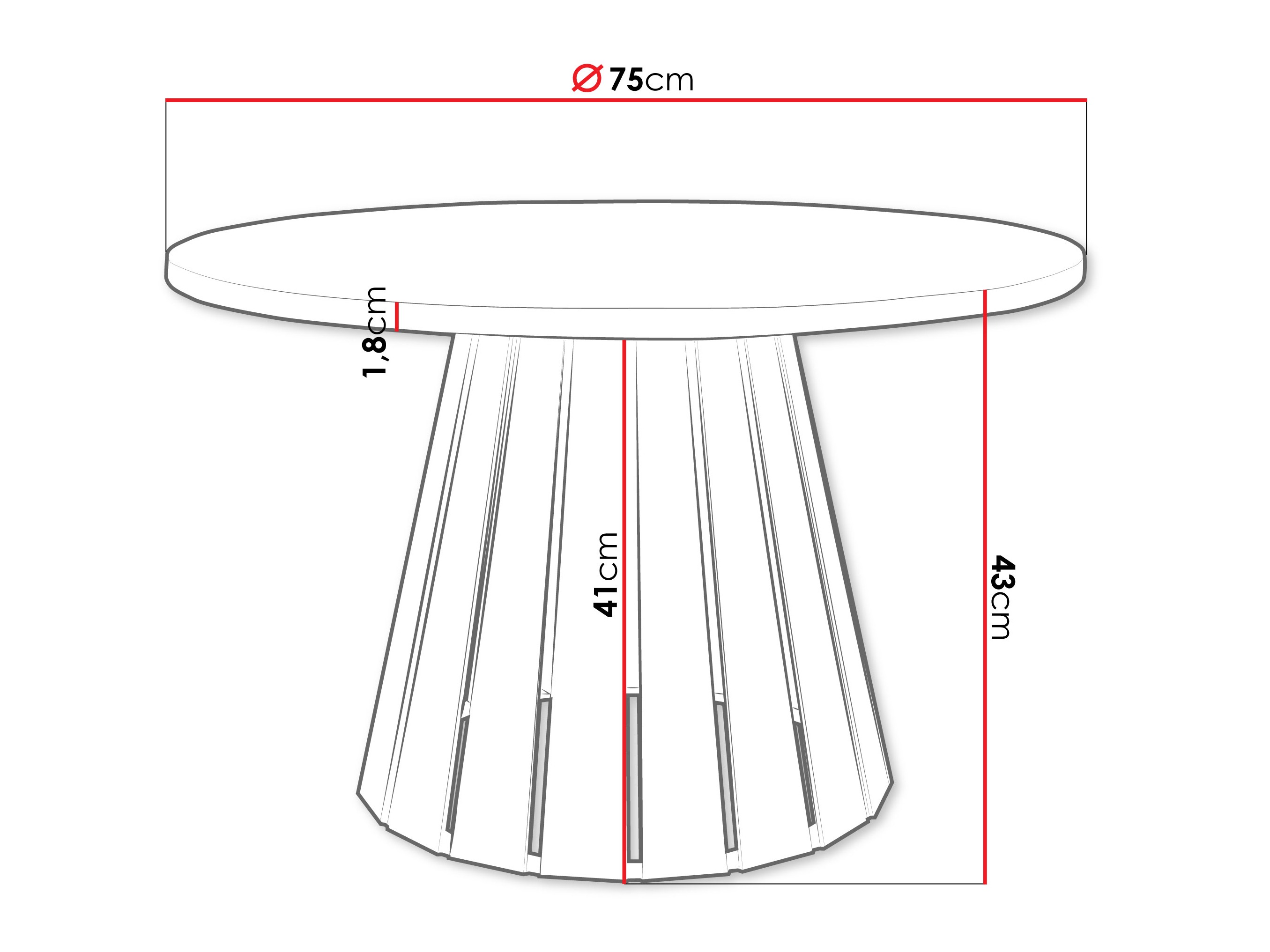 Coffee table Oswego 134 (Cashmere + Brown)