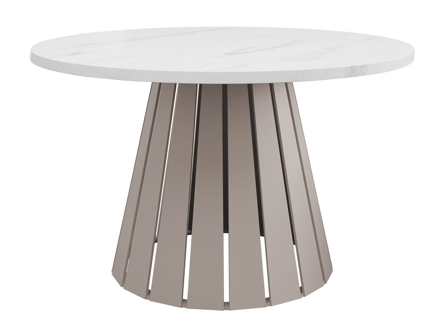 Coffee table Oswego 134 (Cashmere + White marble)