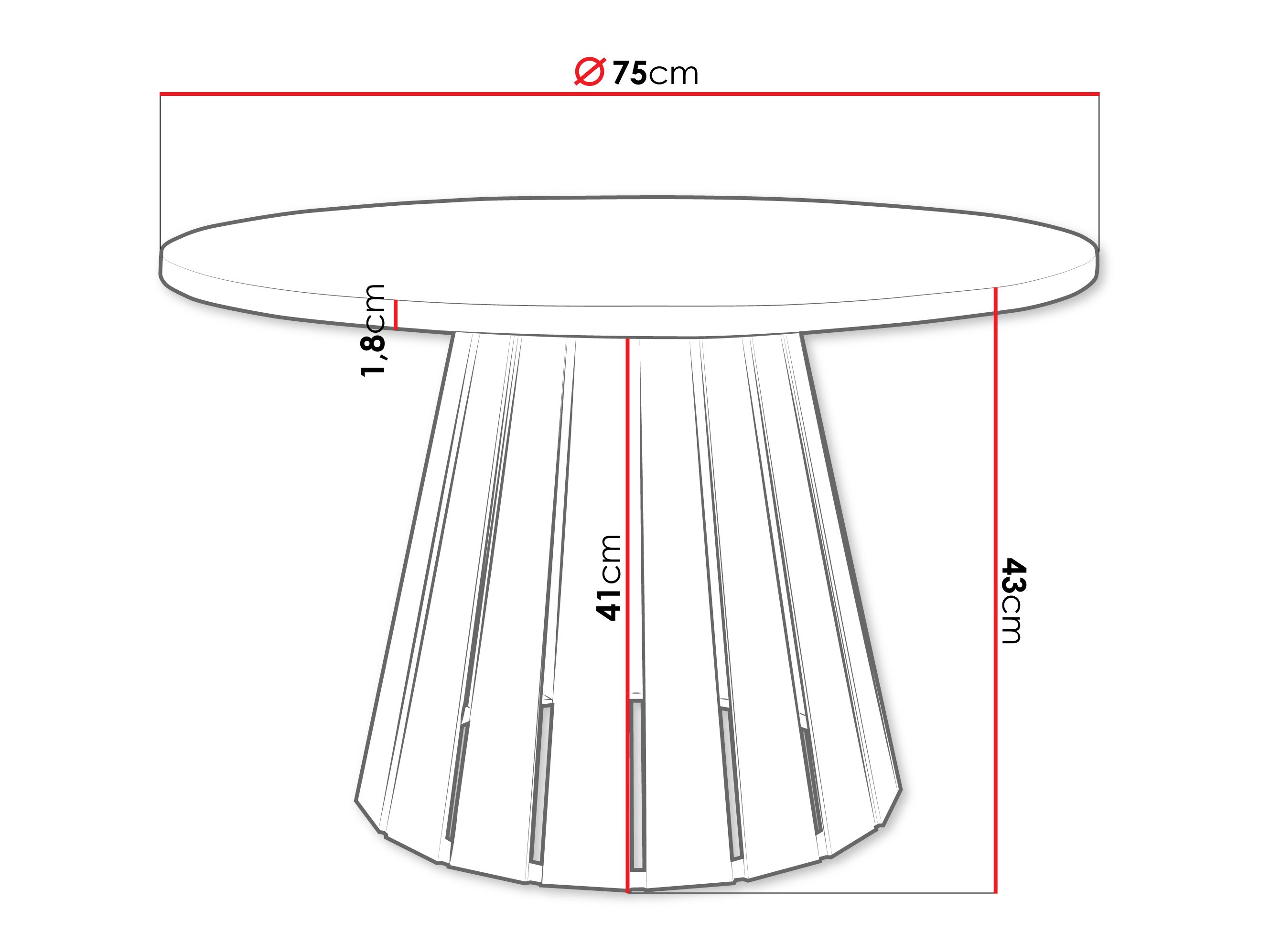 Coffee table Oswego 134 (Cashmere + White marble)