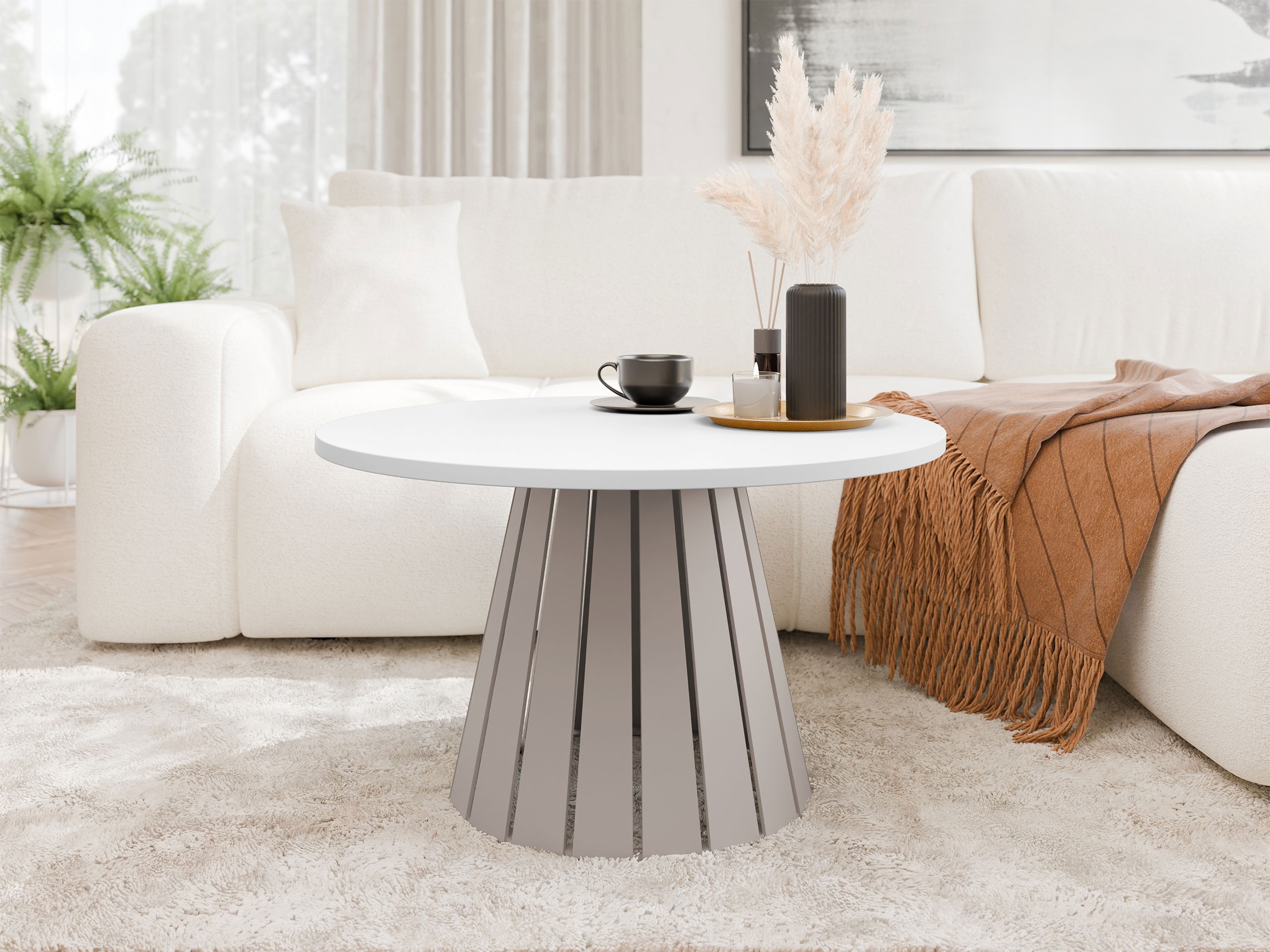 Coffee table Oswego 134 (Cashmere + White)