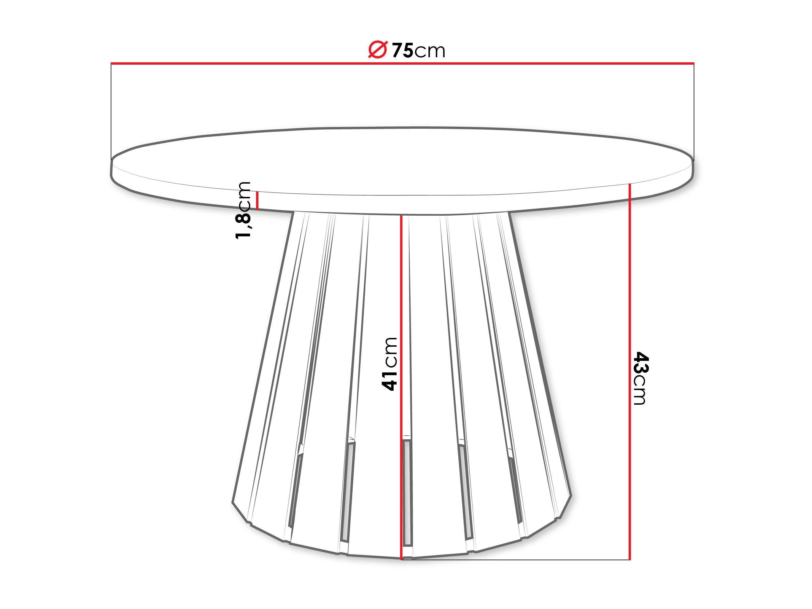 Coffee table Oswego 134 (Cashmere + White)