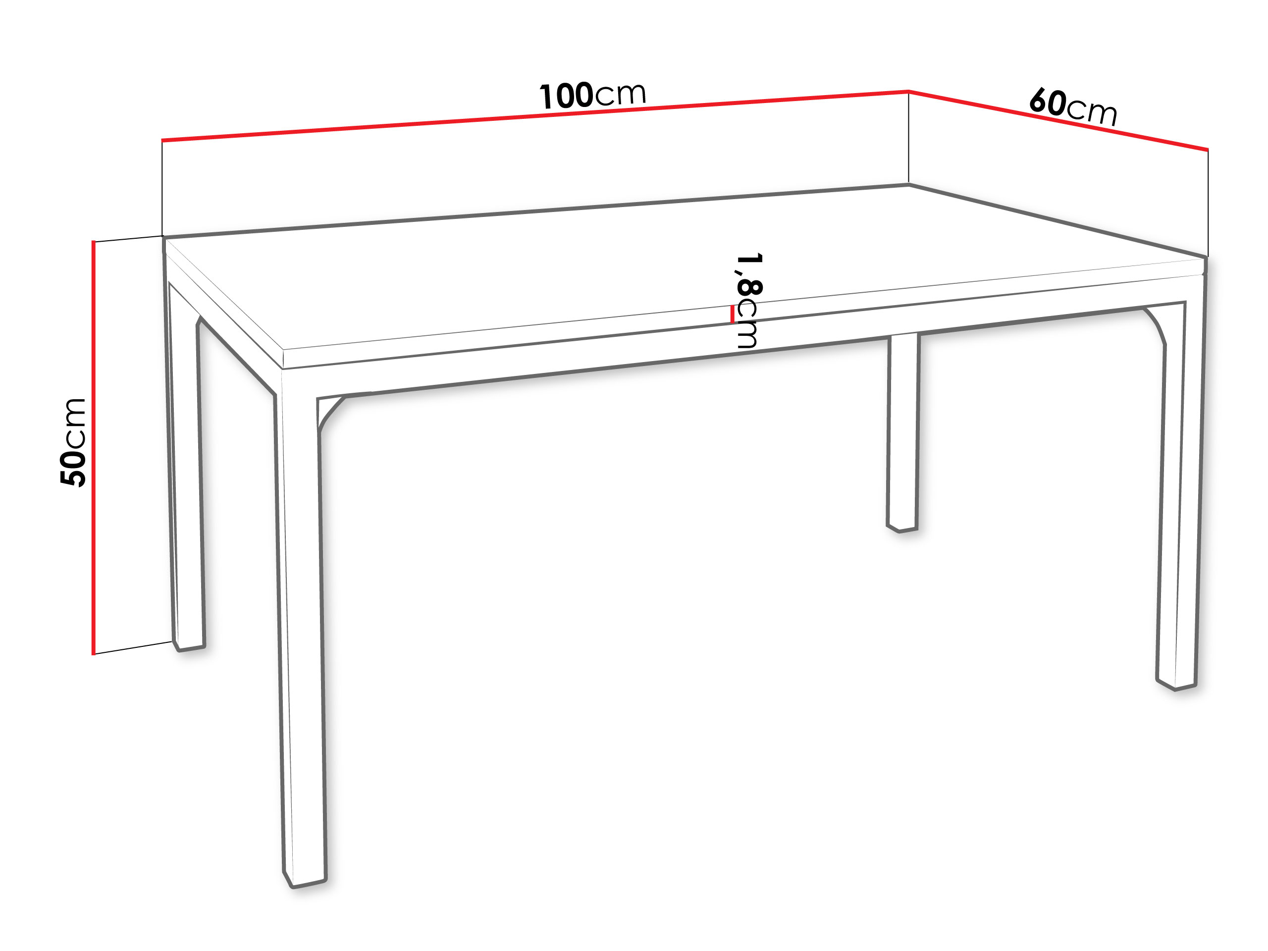 Coffee table Oswego 138 (Black)