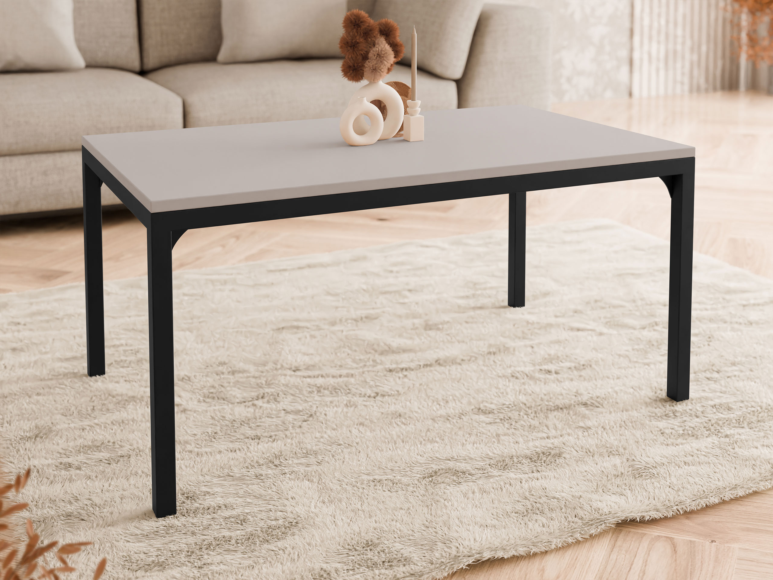 Coffee table Oswego 138 (Cashmere + Black)