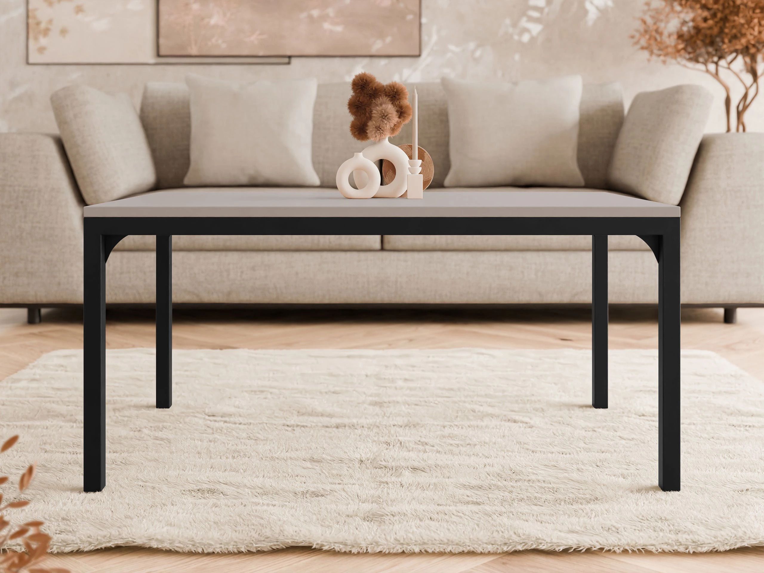 Coffee table Oswego 138 (Cashmere + Black)