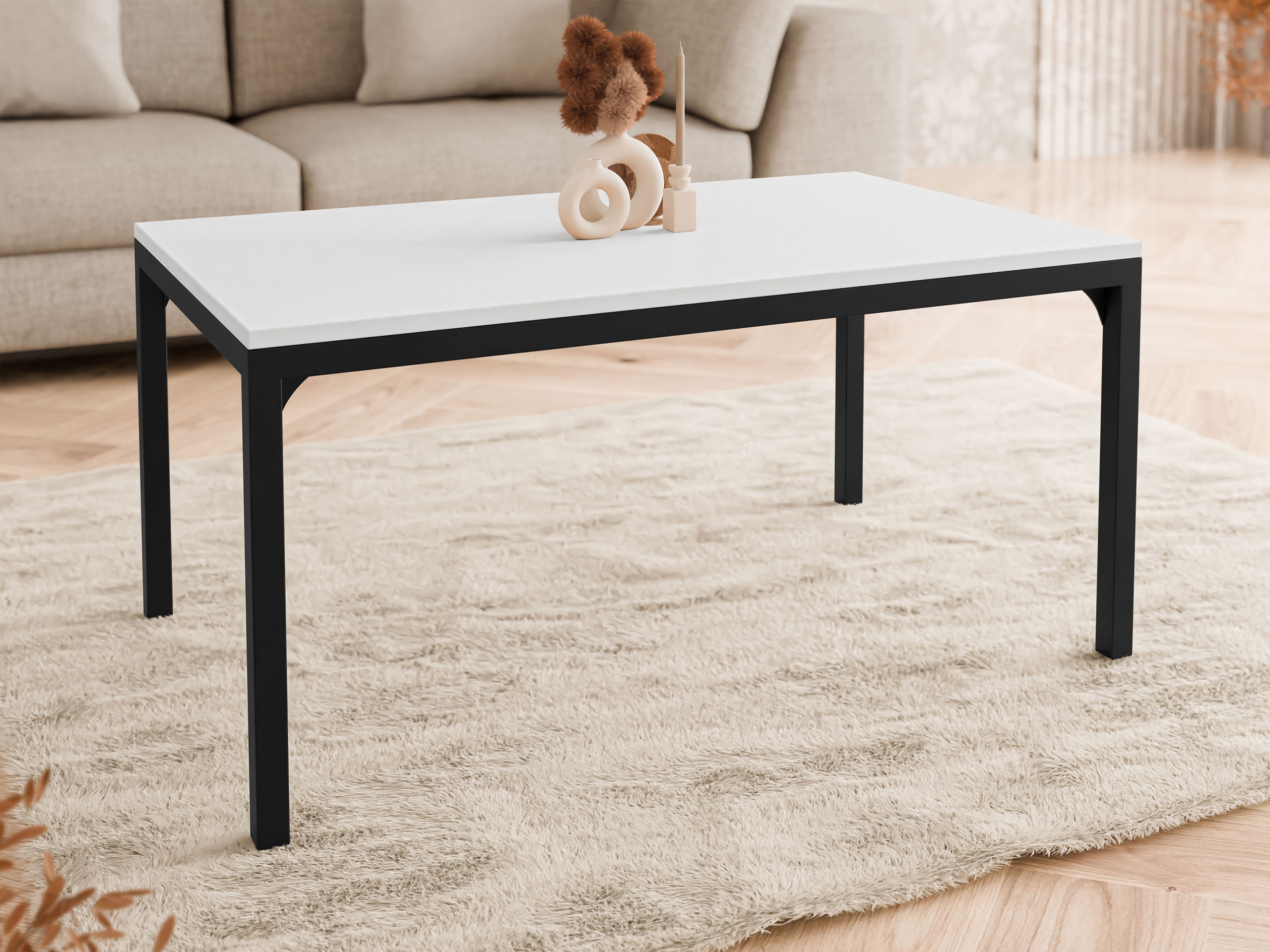 Coffee table Oswego 138 (White + Black)