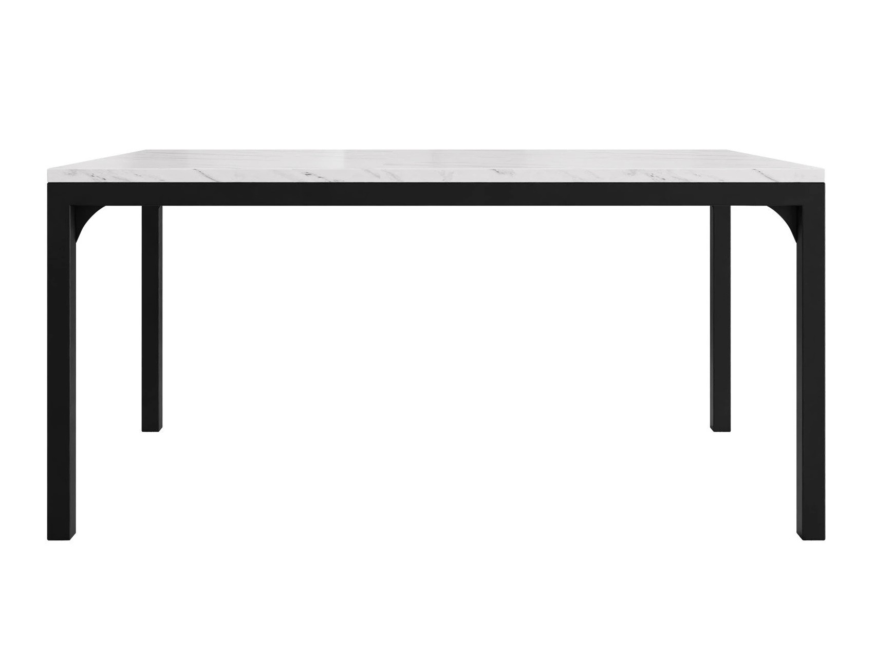 Coffee table Oswego 138 (White marble + Black)