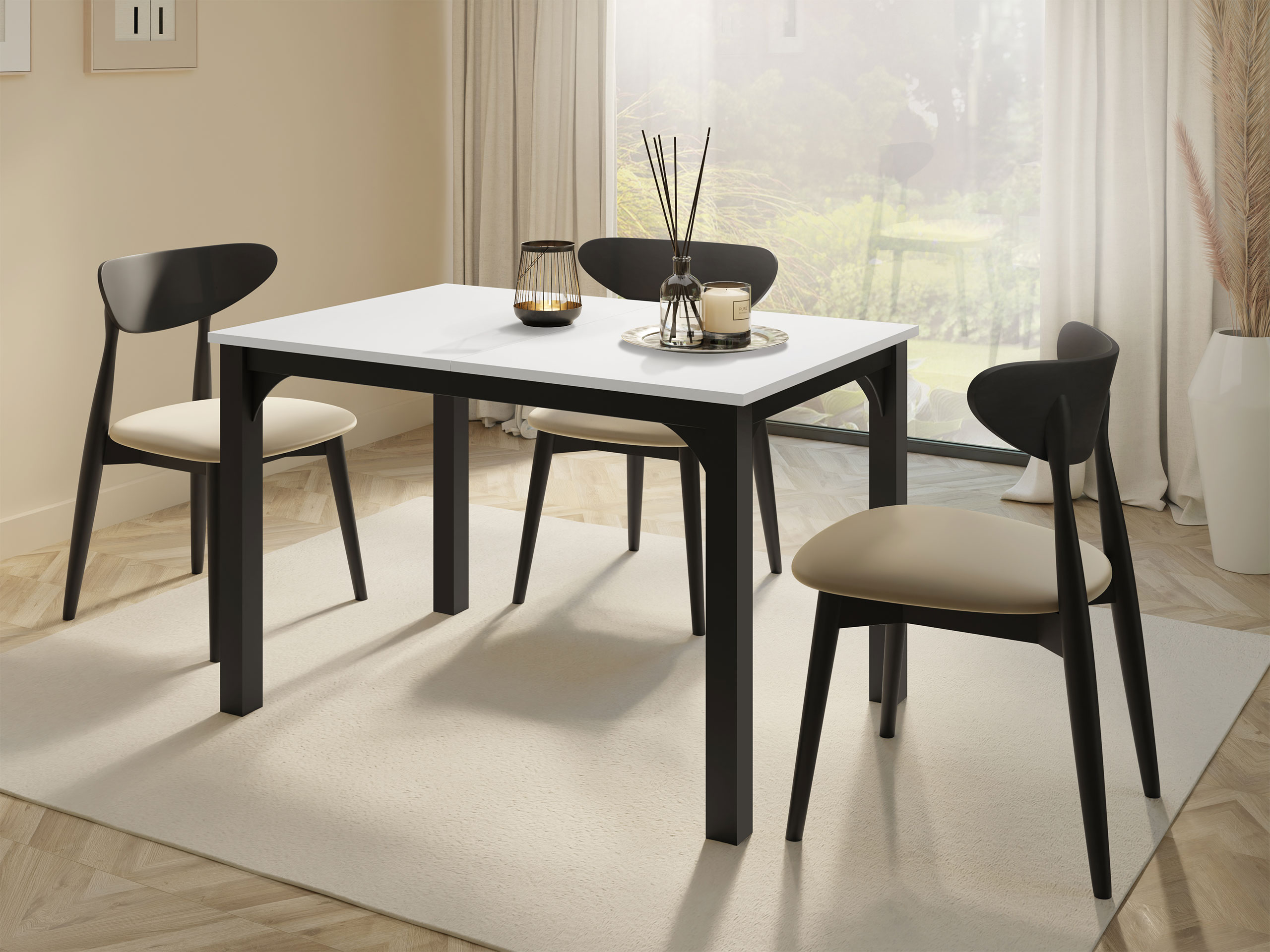 Table Oswego 135 (White + Black)