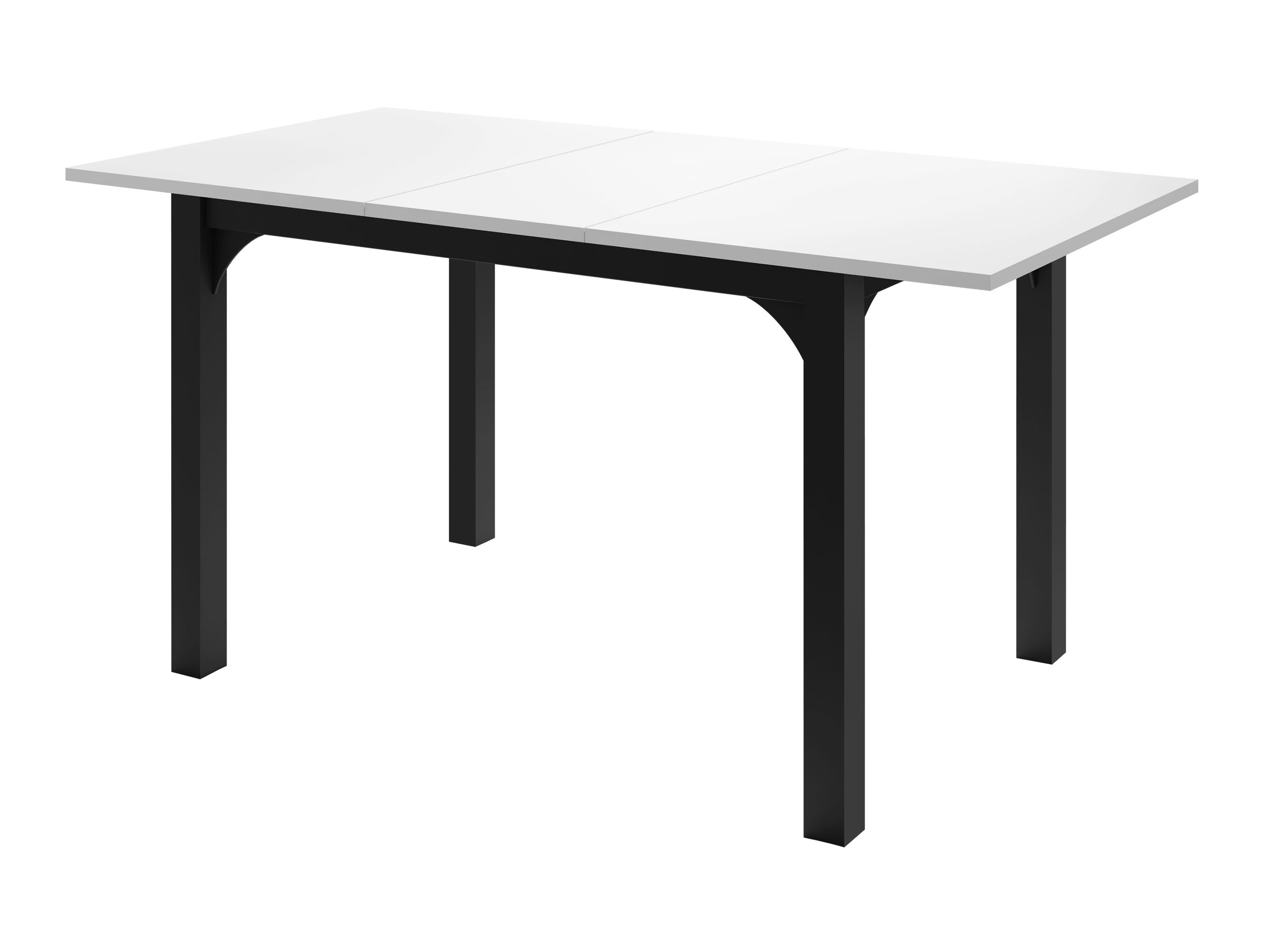Table Oswego 135 (White marble + Black)