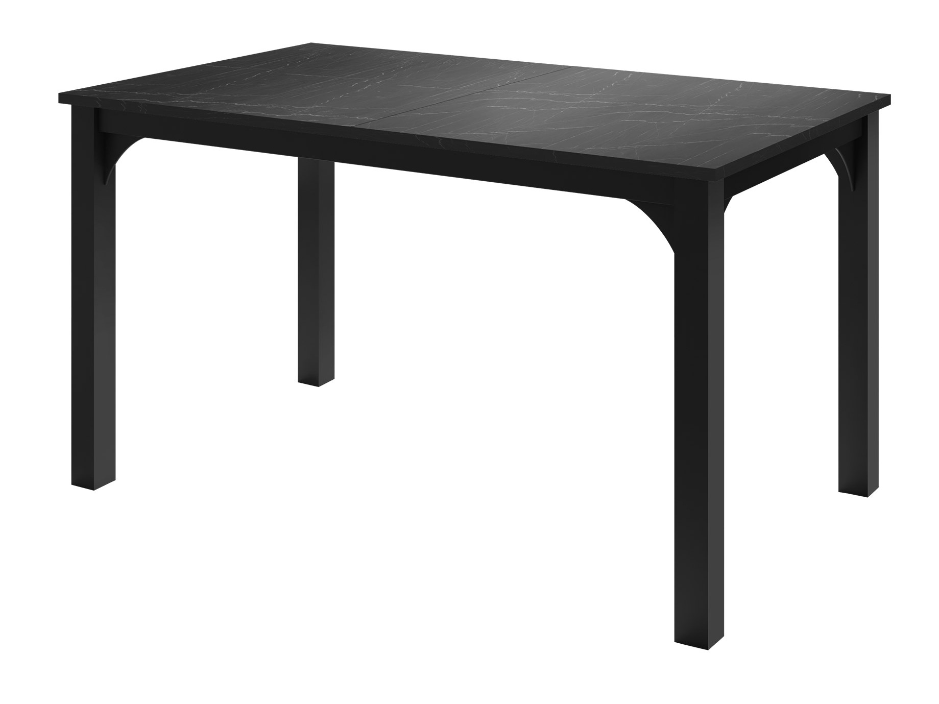 Table Oswego 136 (Black marble + Black)