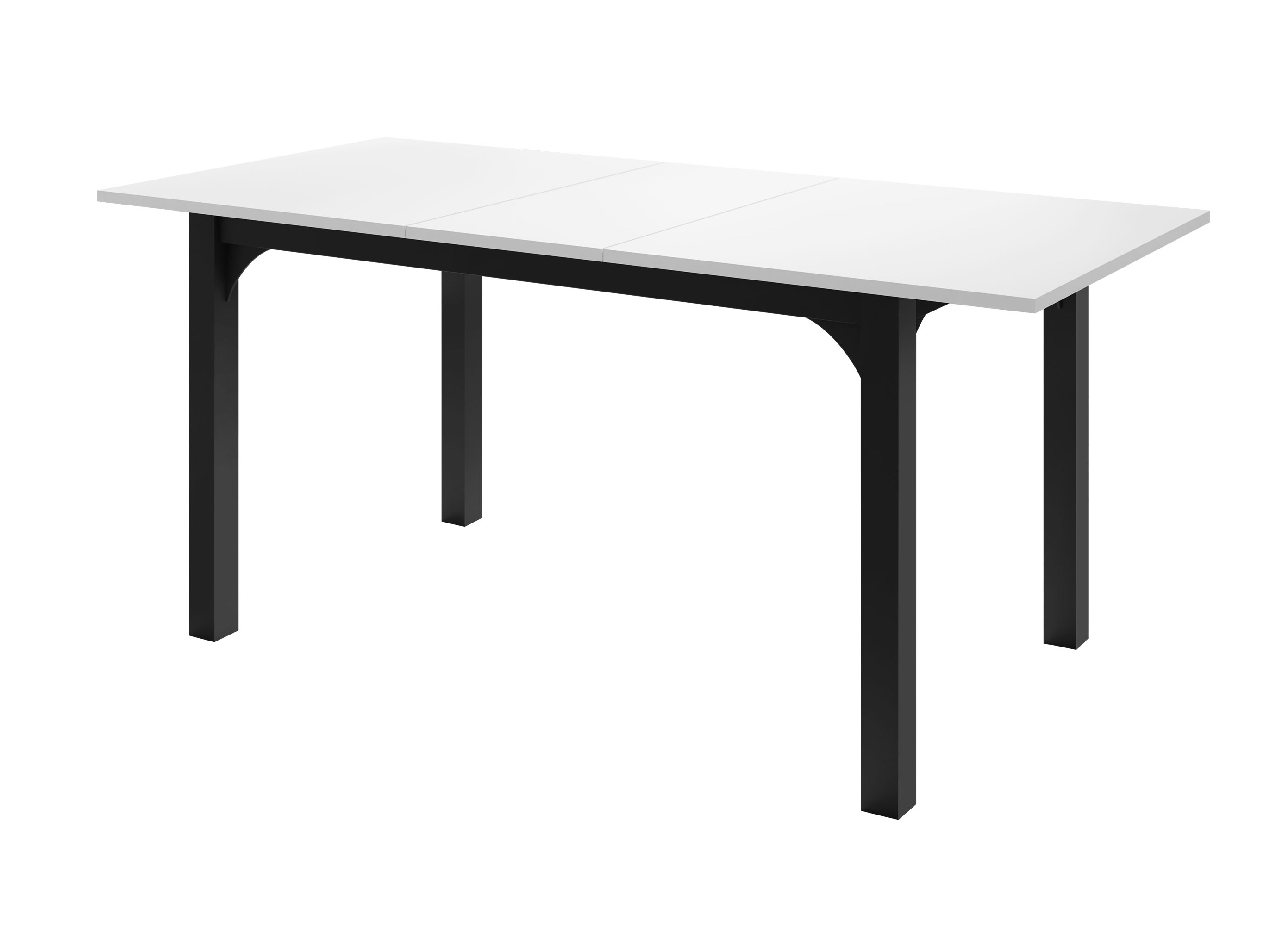 Table Oswego 136 (White marble + Black)