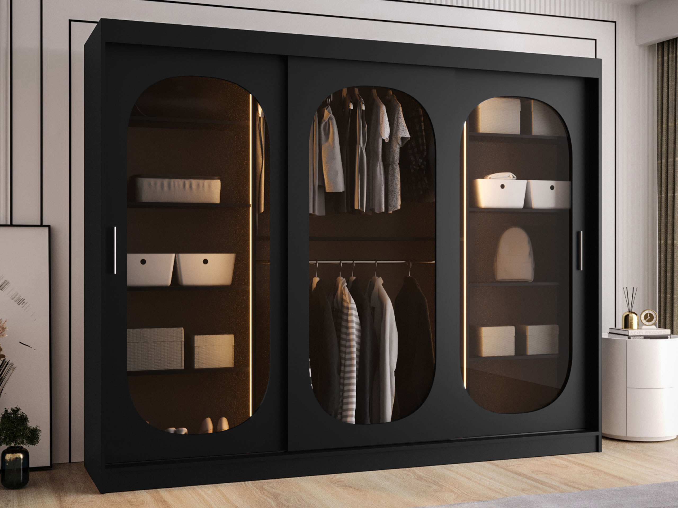 Wardrobe Hartford 522 (Black)
