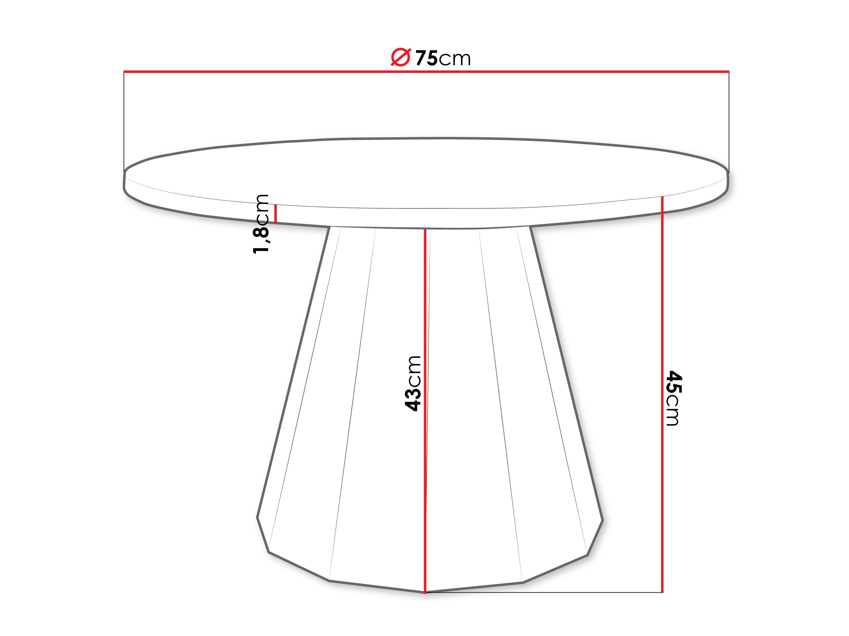 Coffee table Oswego 139 (Black + Black marble)