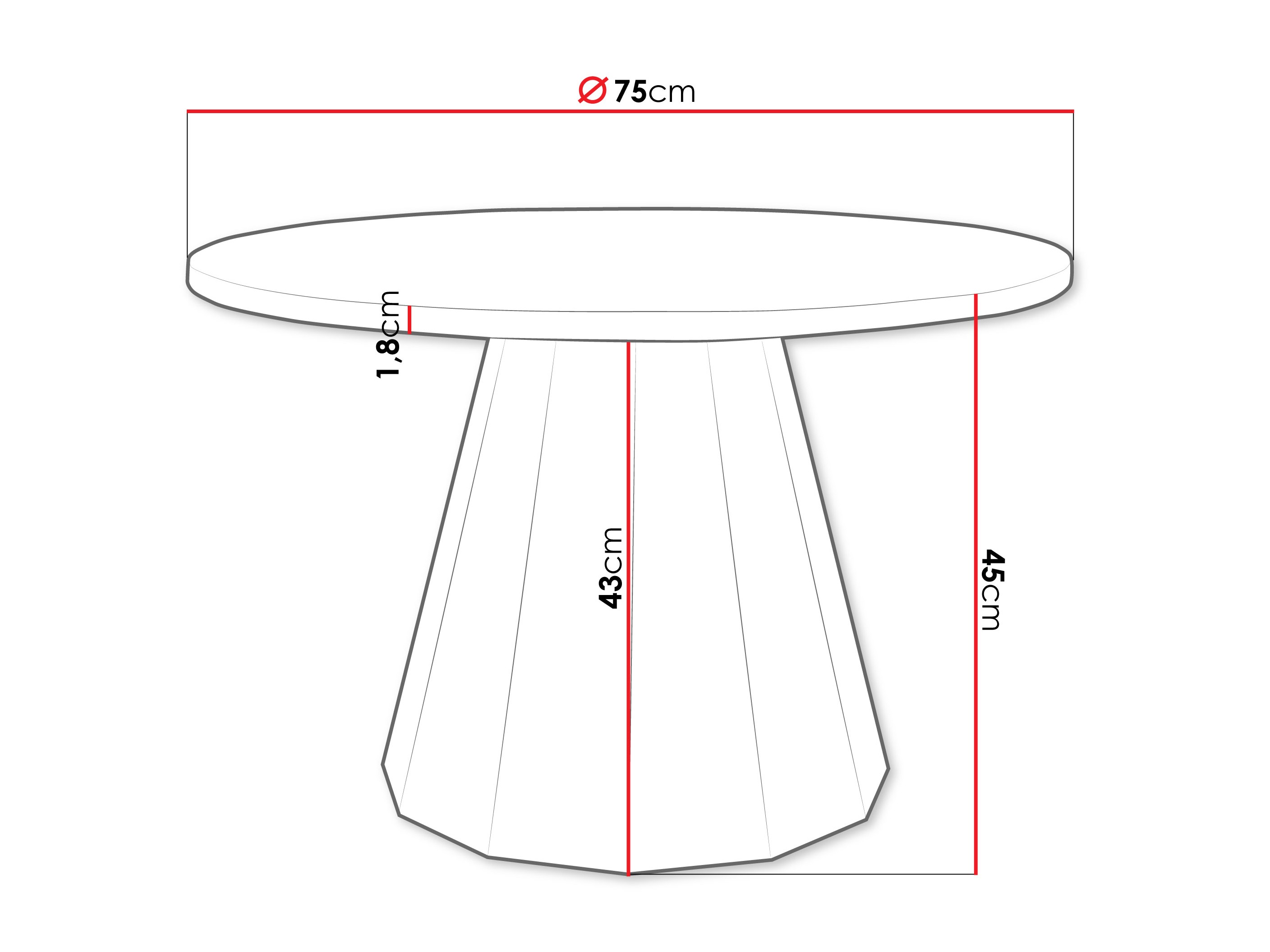 Coffee table Oswego 139 (Black + Cashmere)