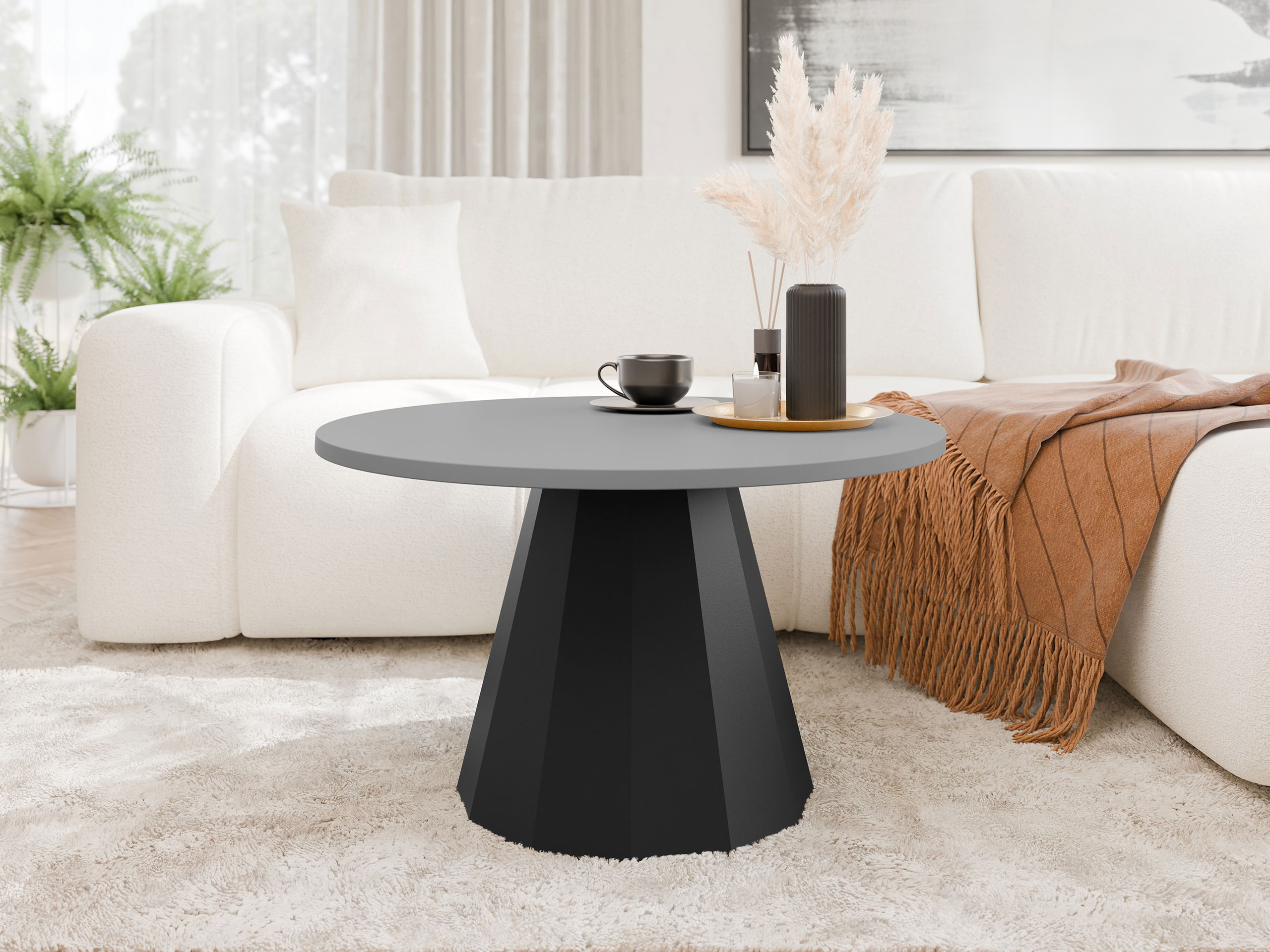 Coffee table Oswego 139 (Black + Grey)