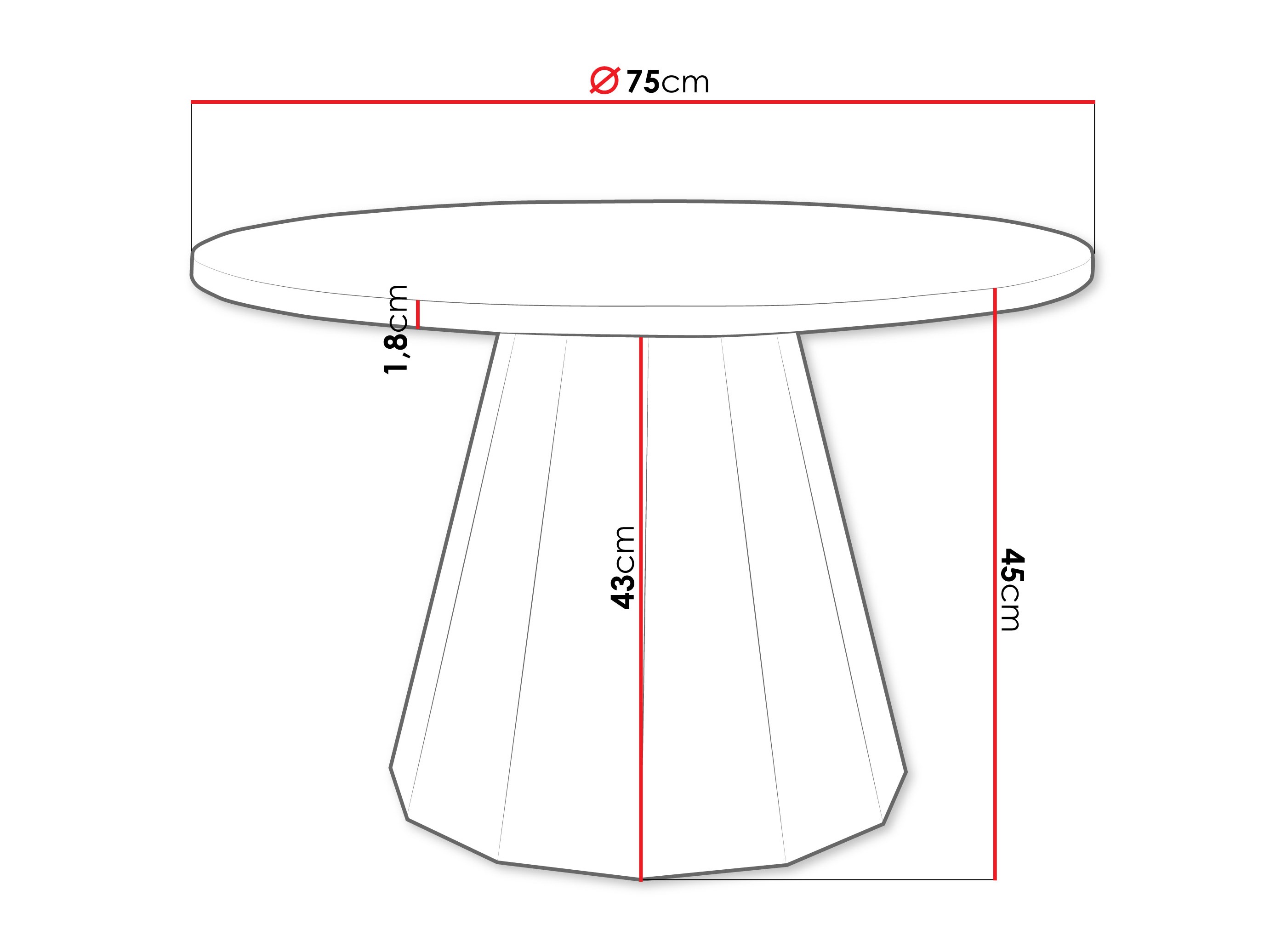 Coffee table Oswego 139 (Black + Grey)