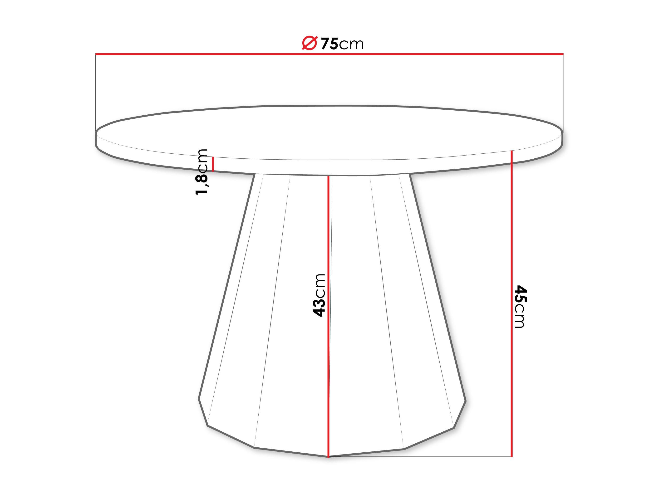 Coffee table Oswego 139 (Black + White marble)