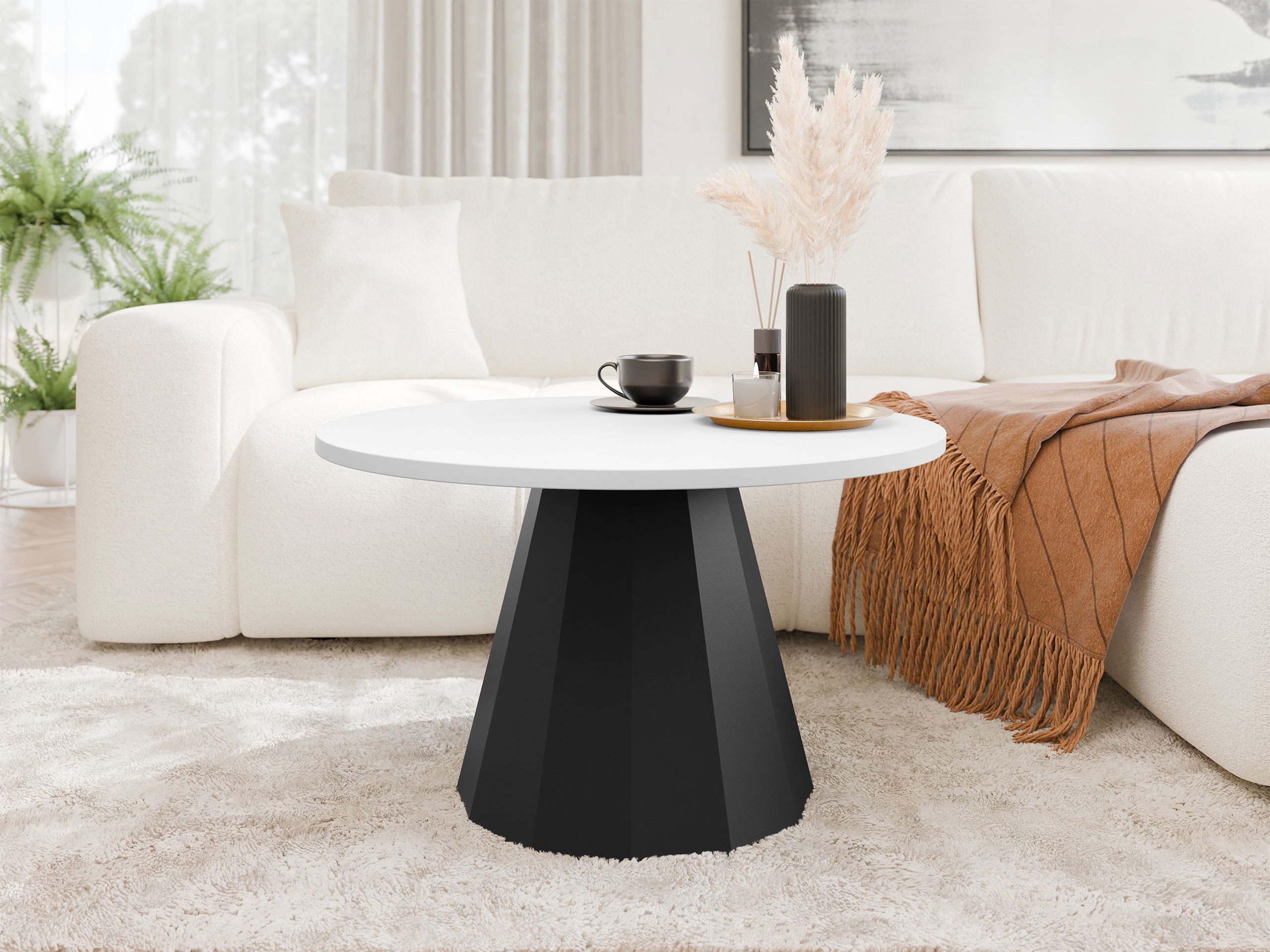 Coffee table Oswego 139 (Black + White)