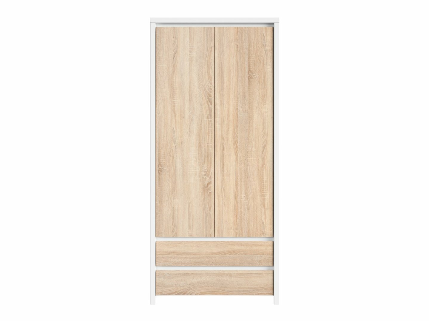 Wardrobe Nolroma 117 (White + Sonoma oak)