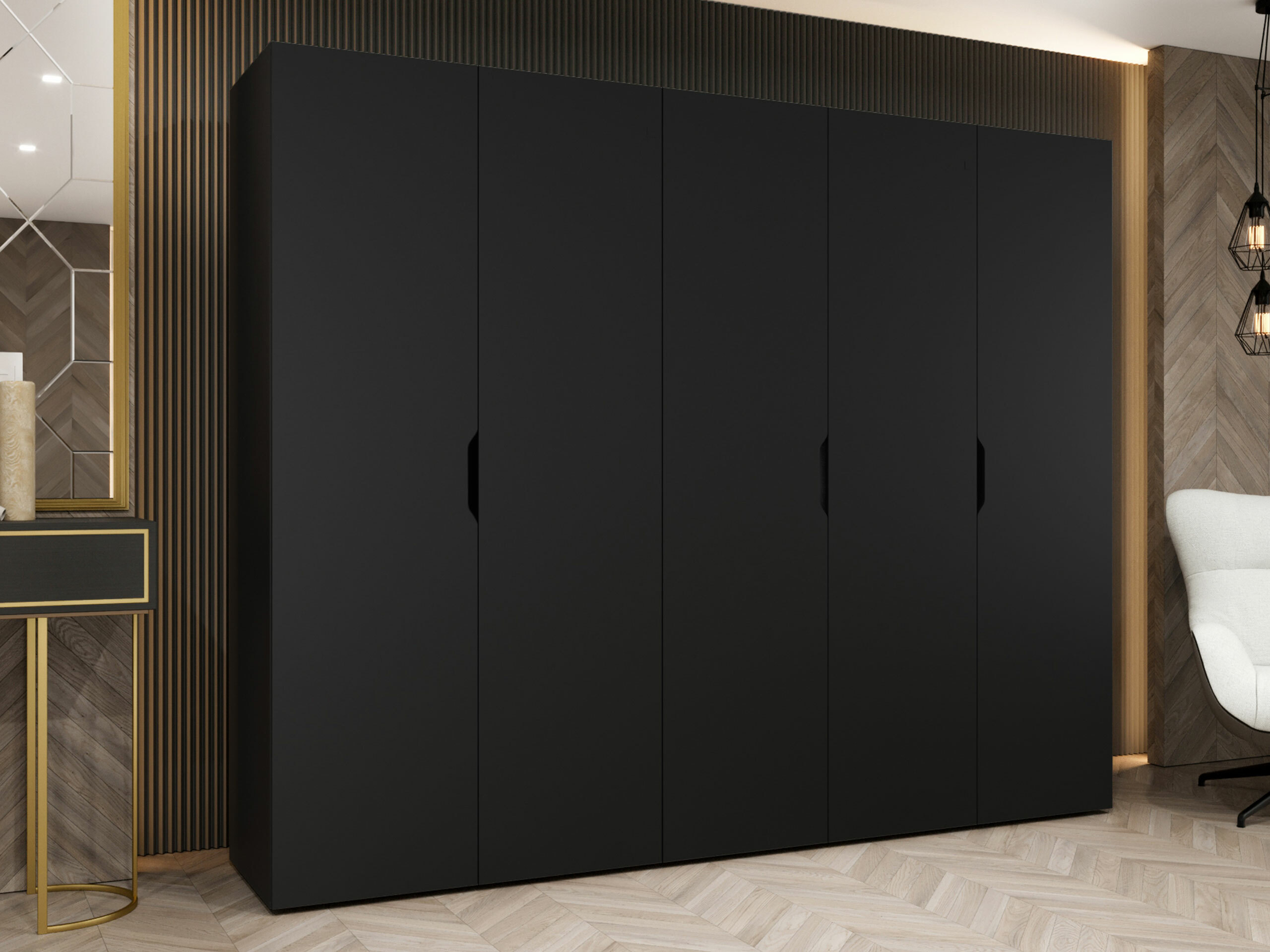 Wardrobe Hartford 515 (Black)