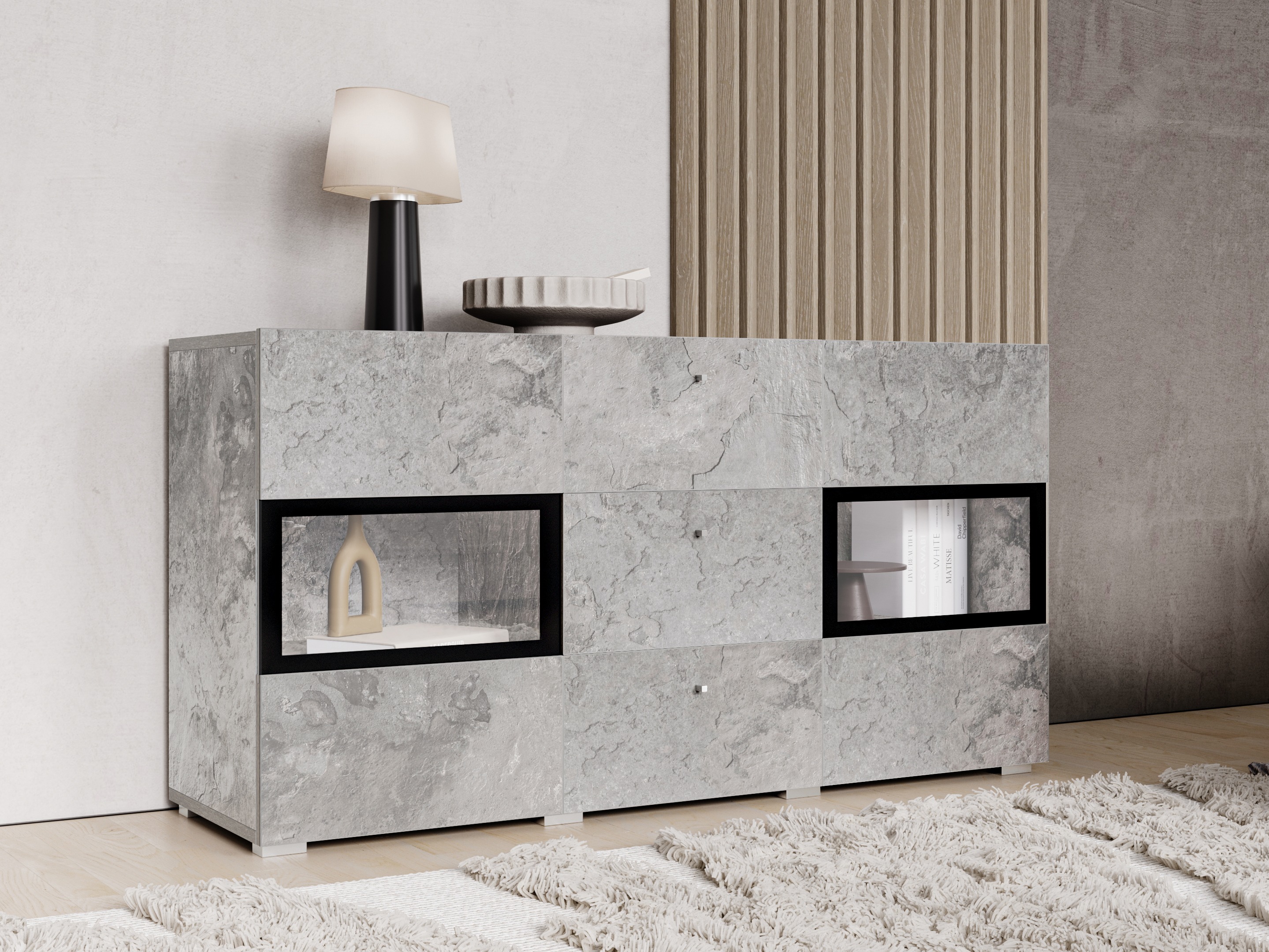 Chest of drawers Serodeu 101 (Concrete)