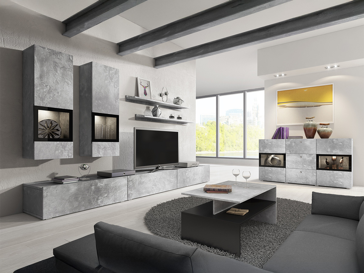 Living room set Serodeu 104 (Concrete)