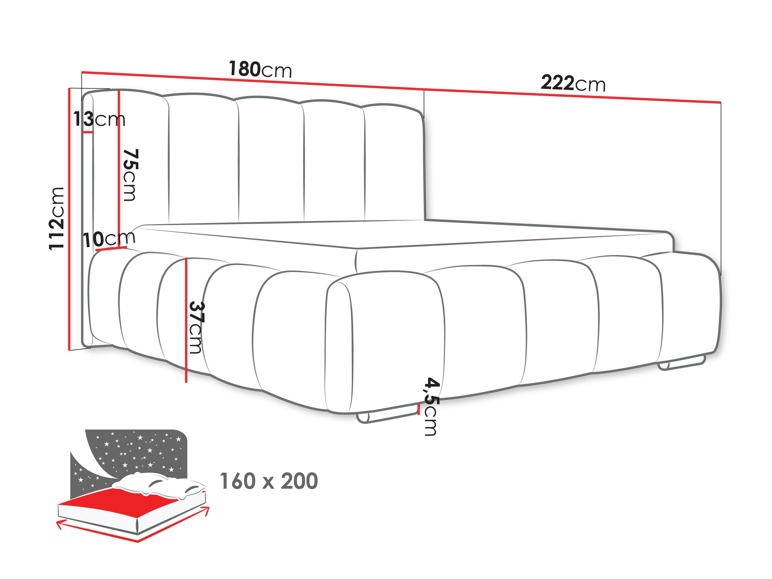 Bed TrendyNest Alceus I (Abriamo 03)
