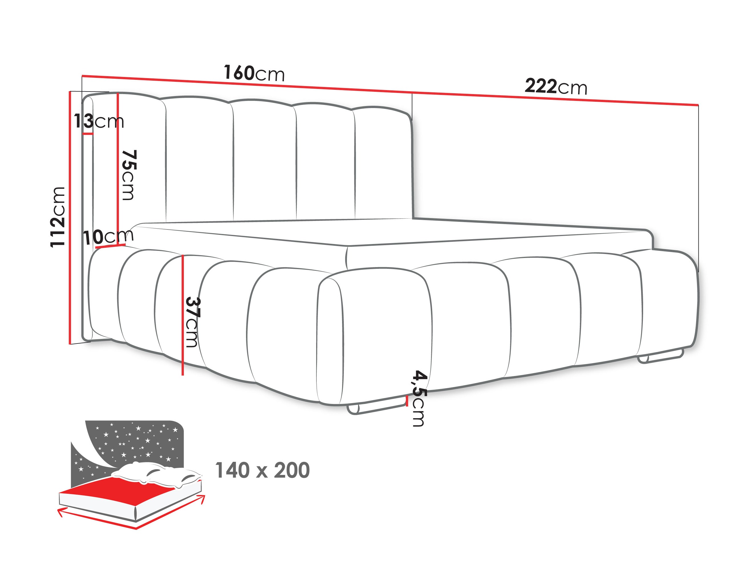Bed TrendyNest Alceus I (Abriamo 04)