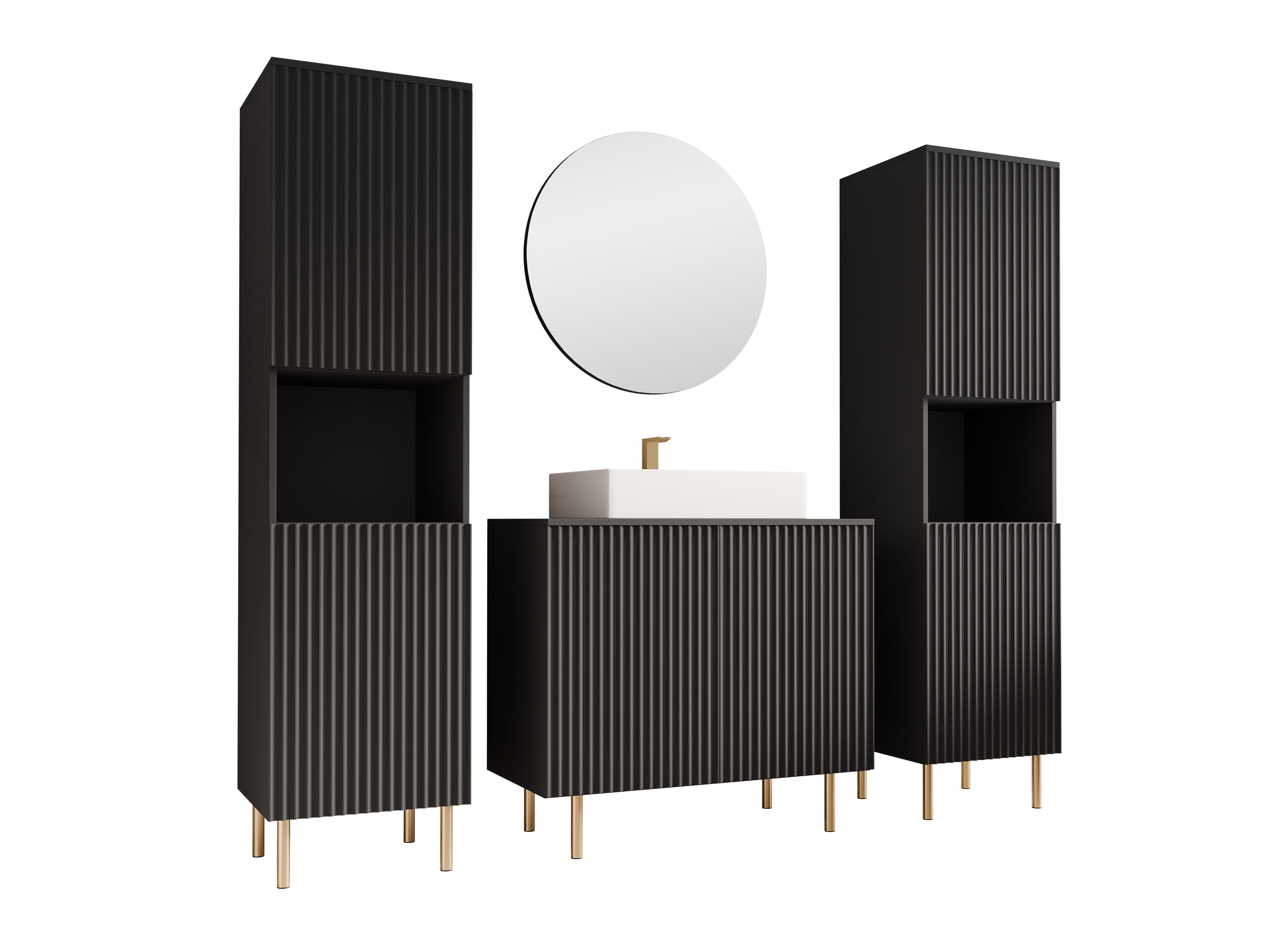 Bathroom set Decus VI (Black)