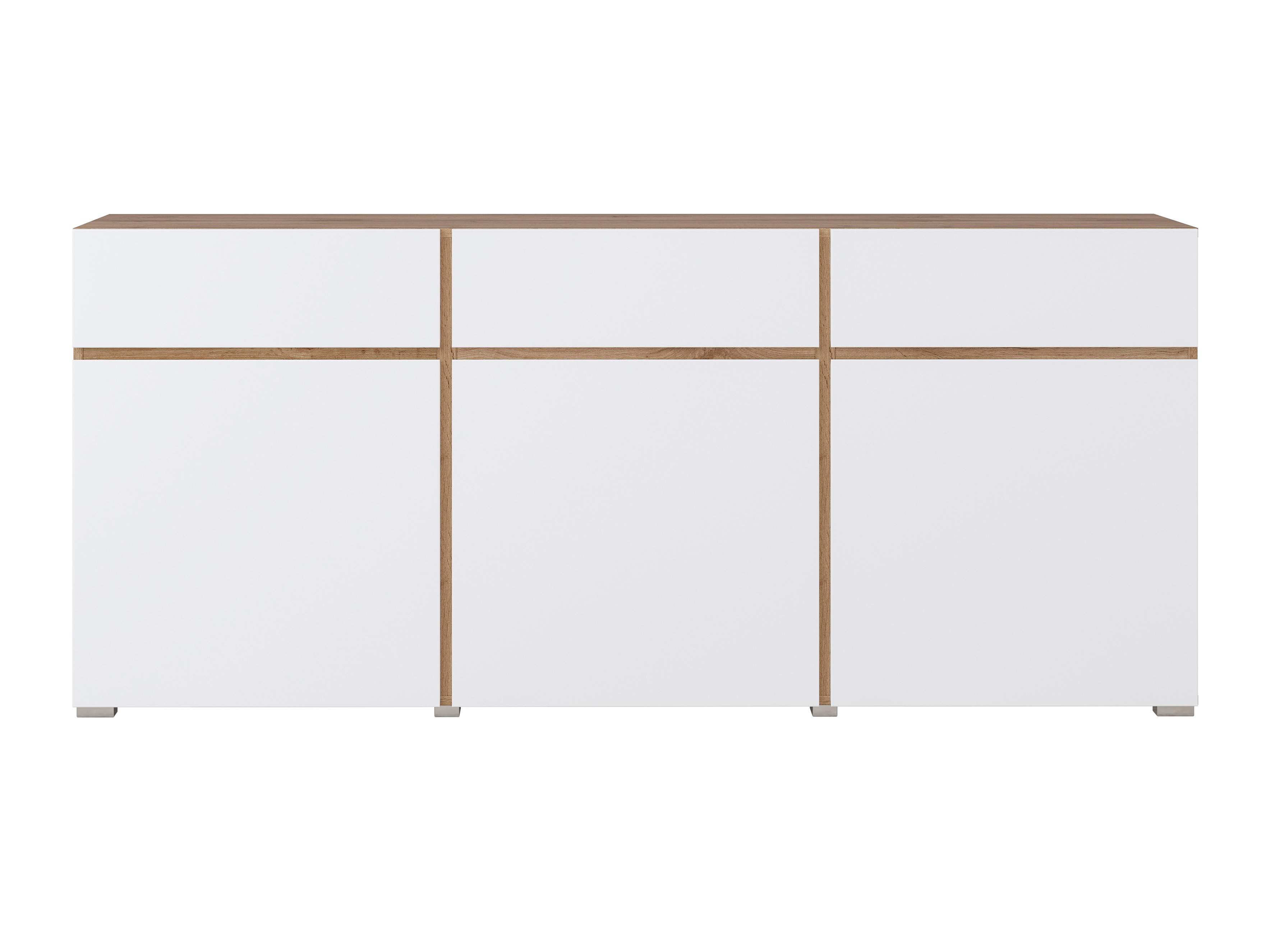 Chest of drawers Alfere 103 (Wotan Oak + White)
