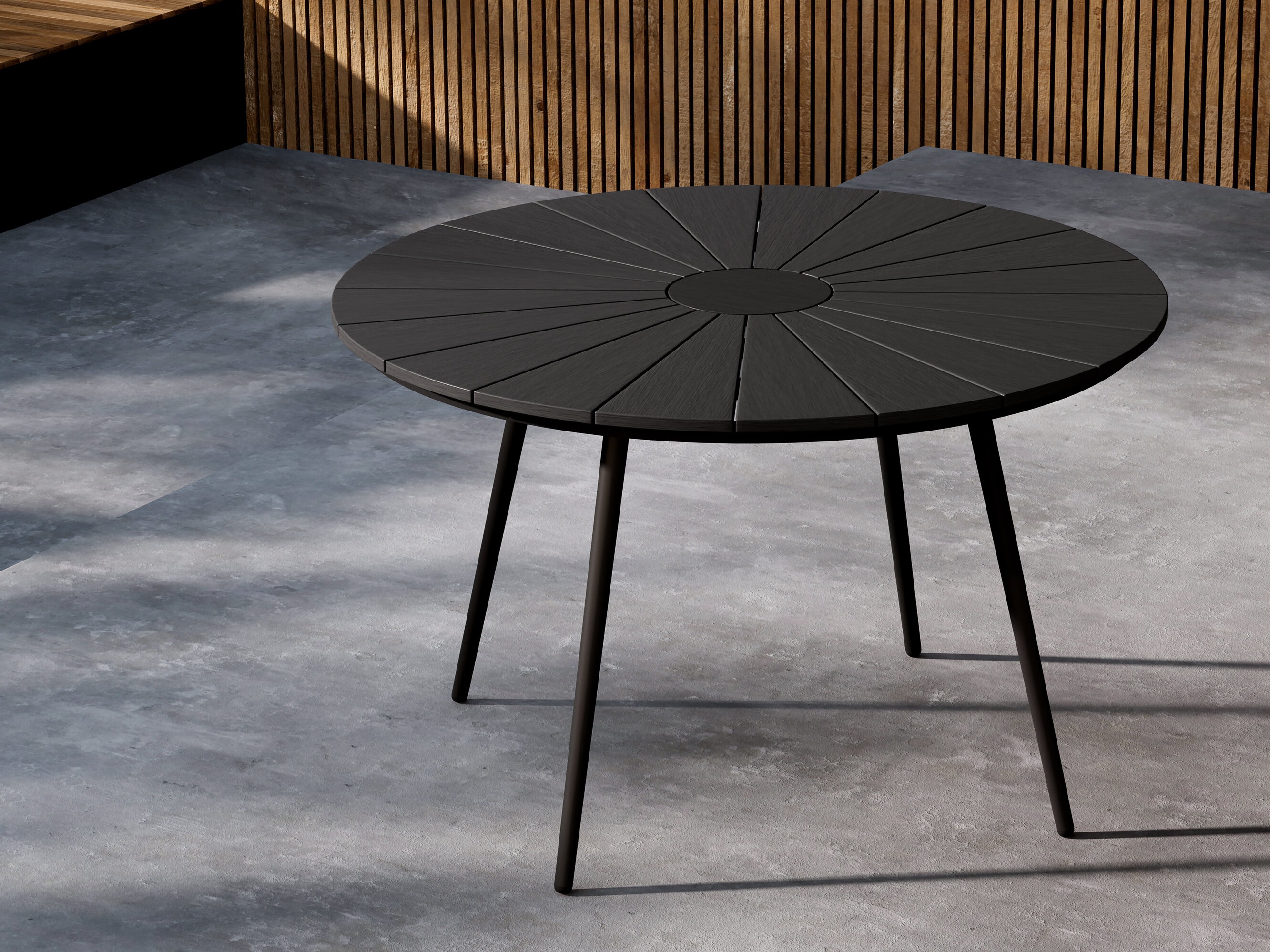 Outdoor table Dallas 4858 (Black)