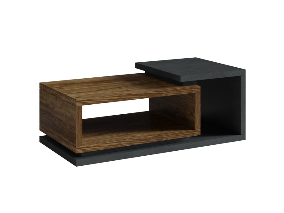 Coffee table Lutiva 104 (Matera grey + Dark spruce)