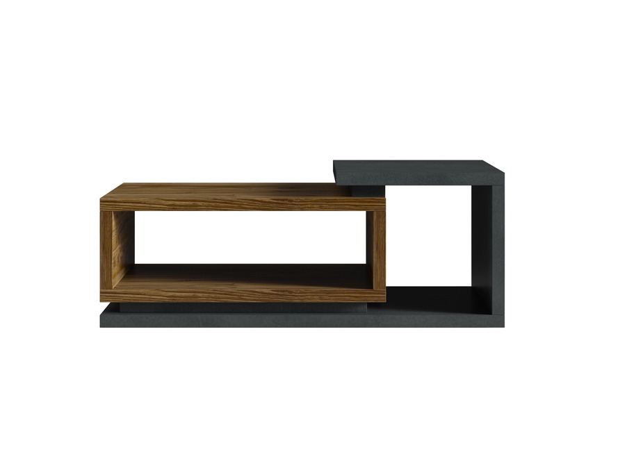 Coffee table Lutiva 104 (Matera grey + Dark spruce)