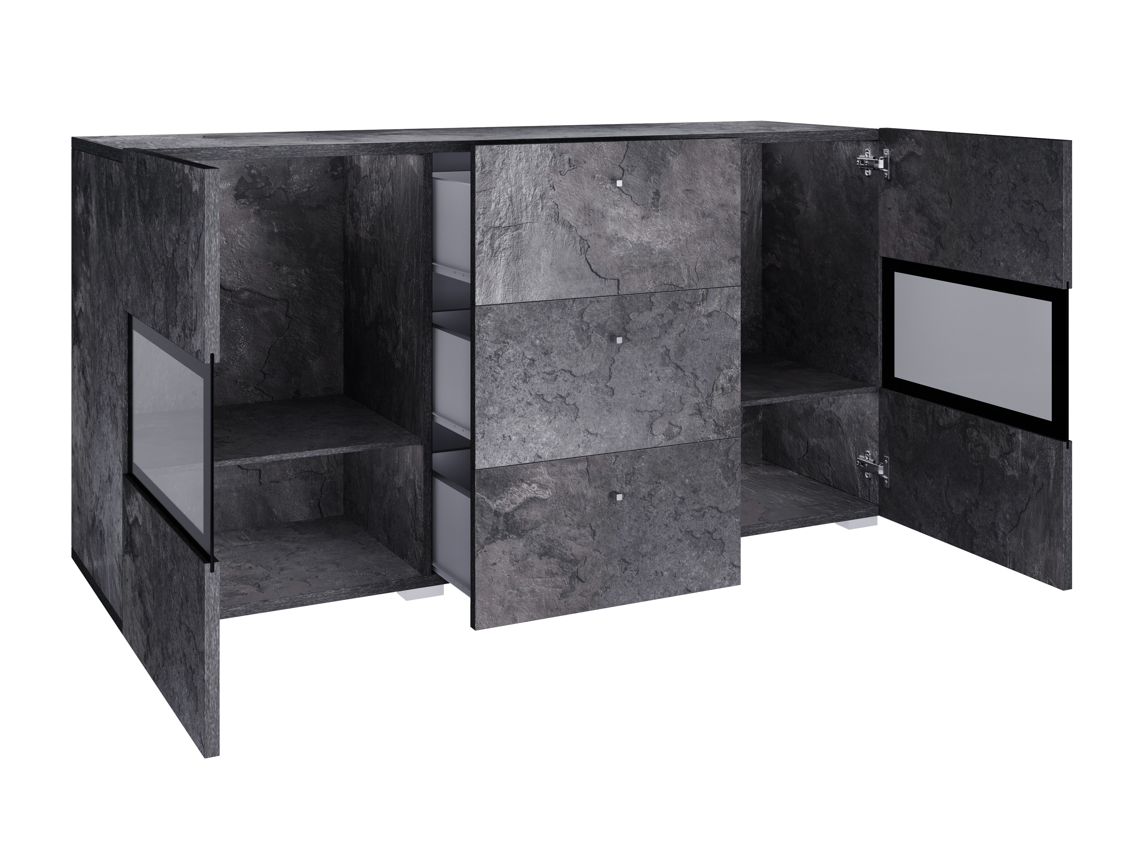 Chest of drawers Serodeu 101 (Dark concrete)