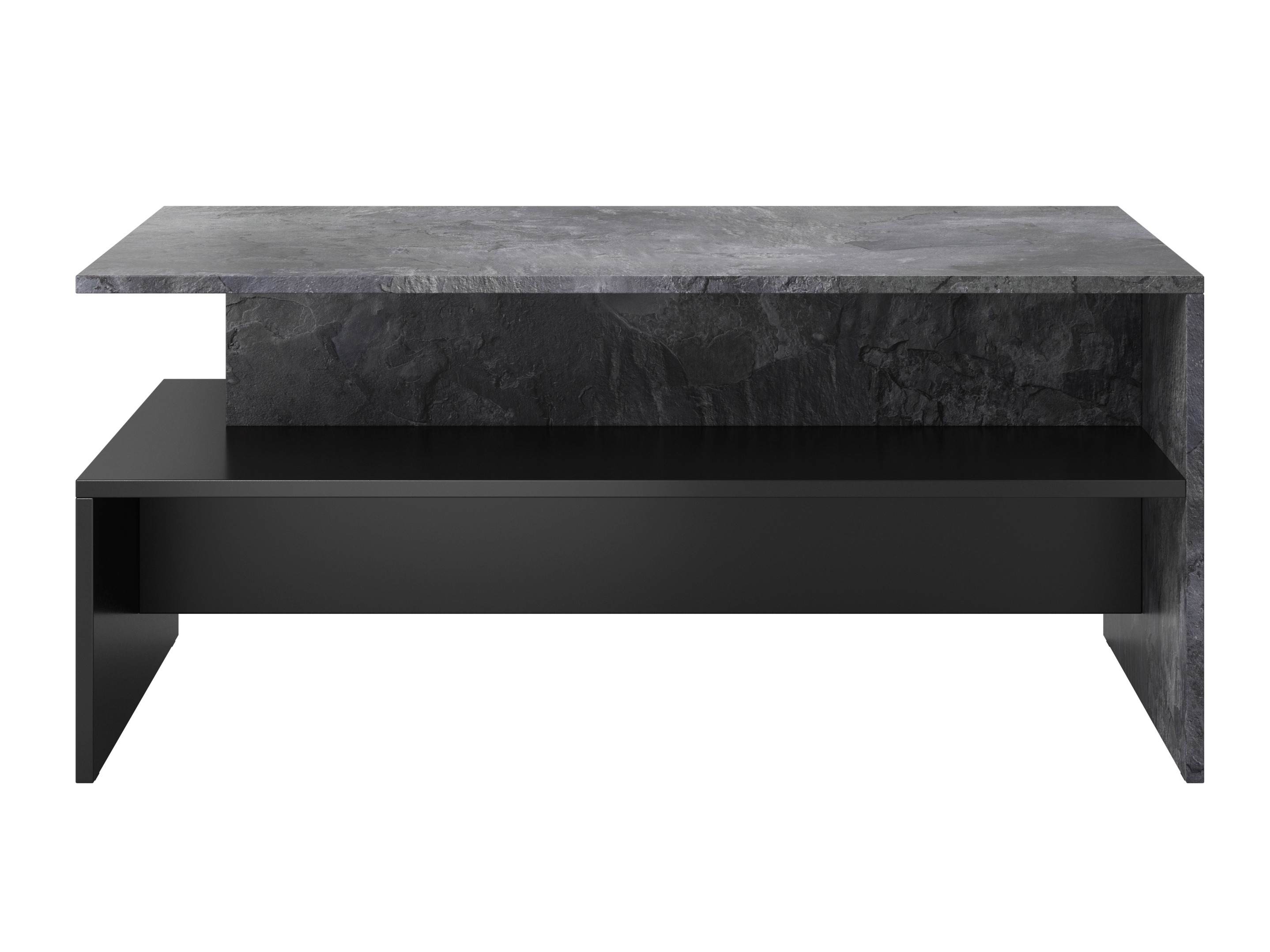 Coffee table Serodeu 103 (Dark concrete + Black)