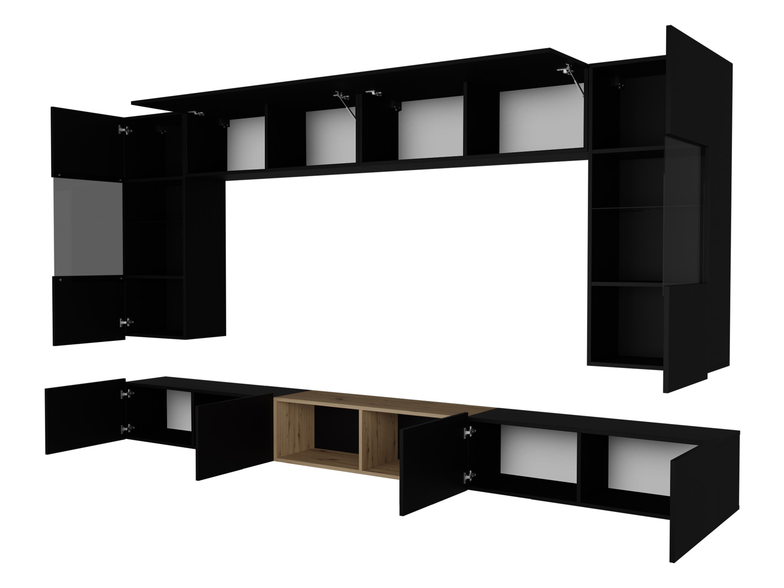 Living room set Remus XXIV (Cashmere + Artisan oak)