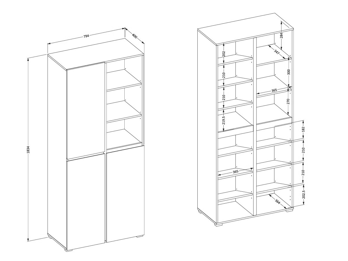 Shoe shelf Alfere 116 (Congo)