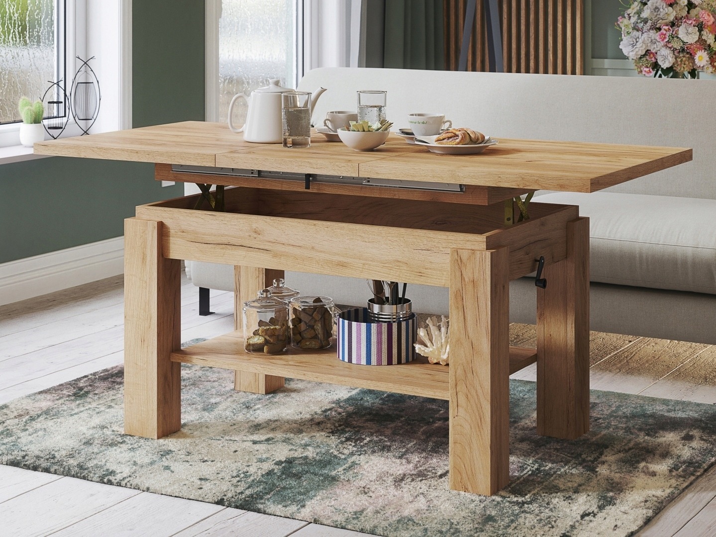 Coffee table transformer Glendale 100 (Craft golden oak)