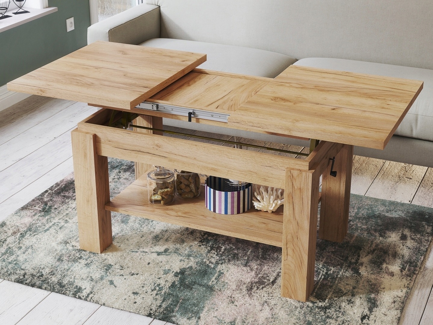 Coffee table transformer Glendale 100 (Craft golden oak)