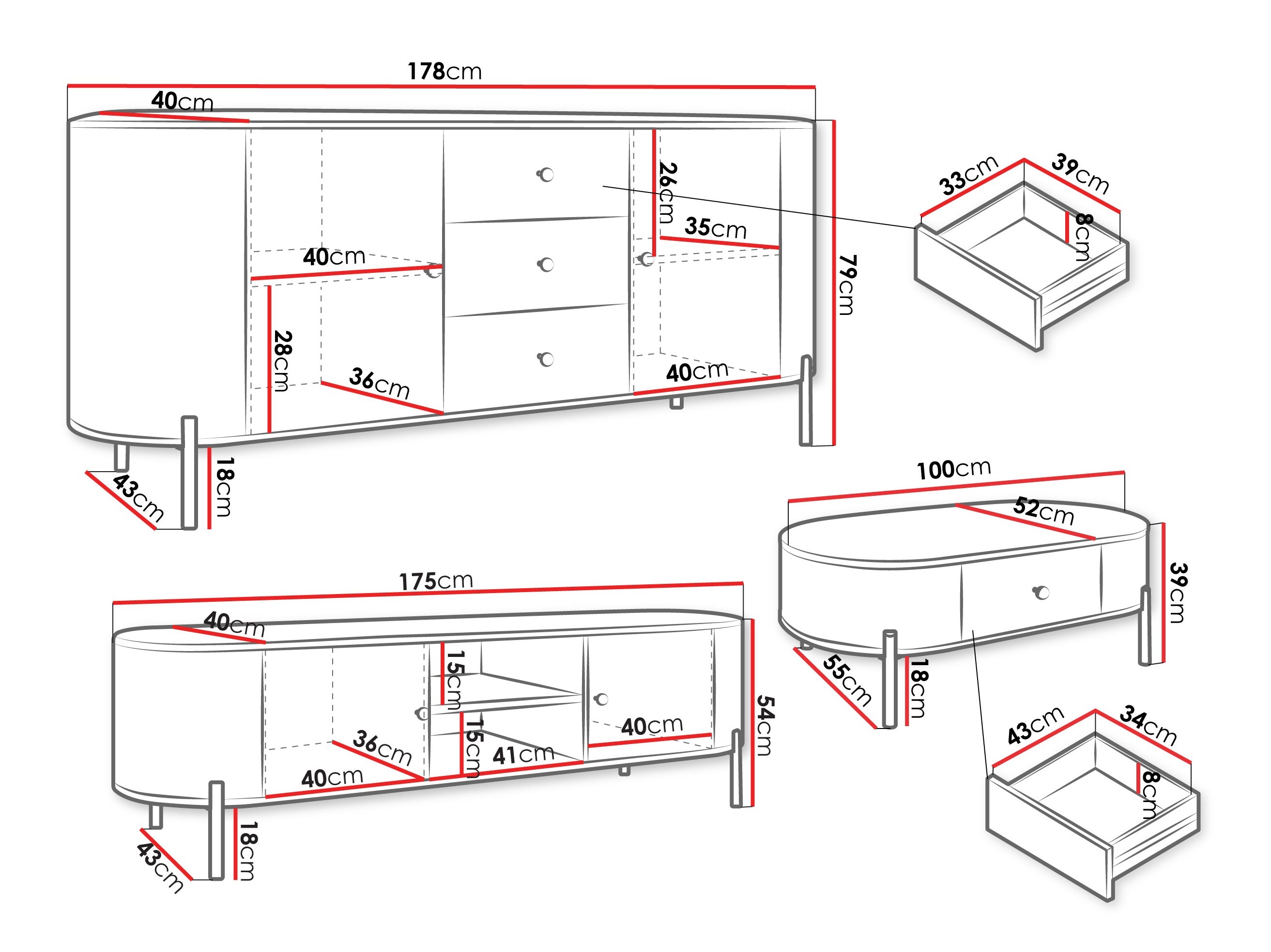 Living room set Comfivo Mirsoni I