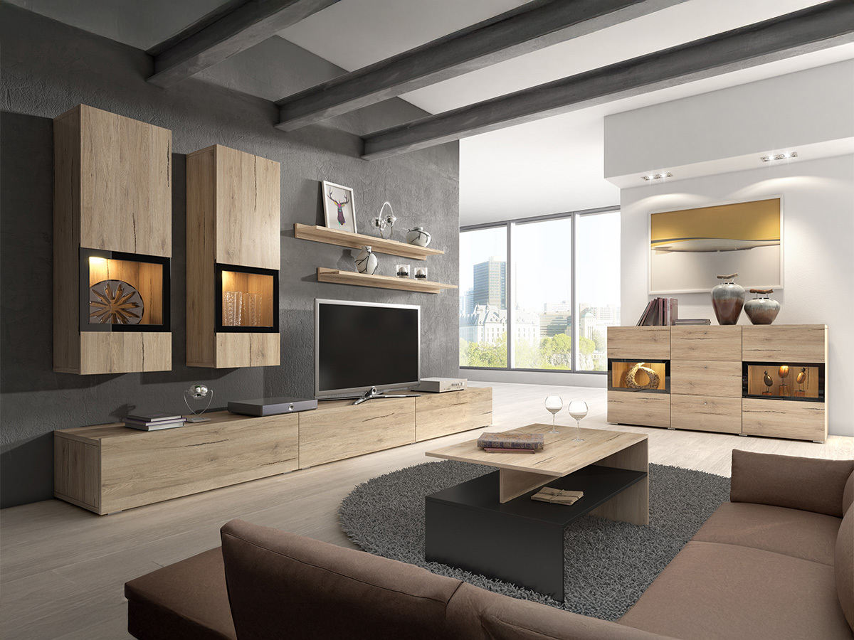 Living room set Serodeu 100 (San Remo oak)