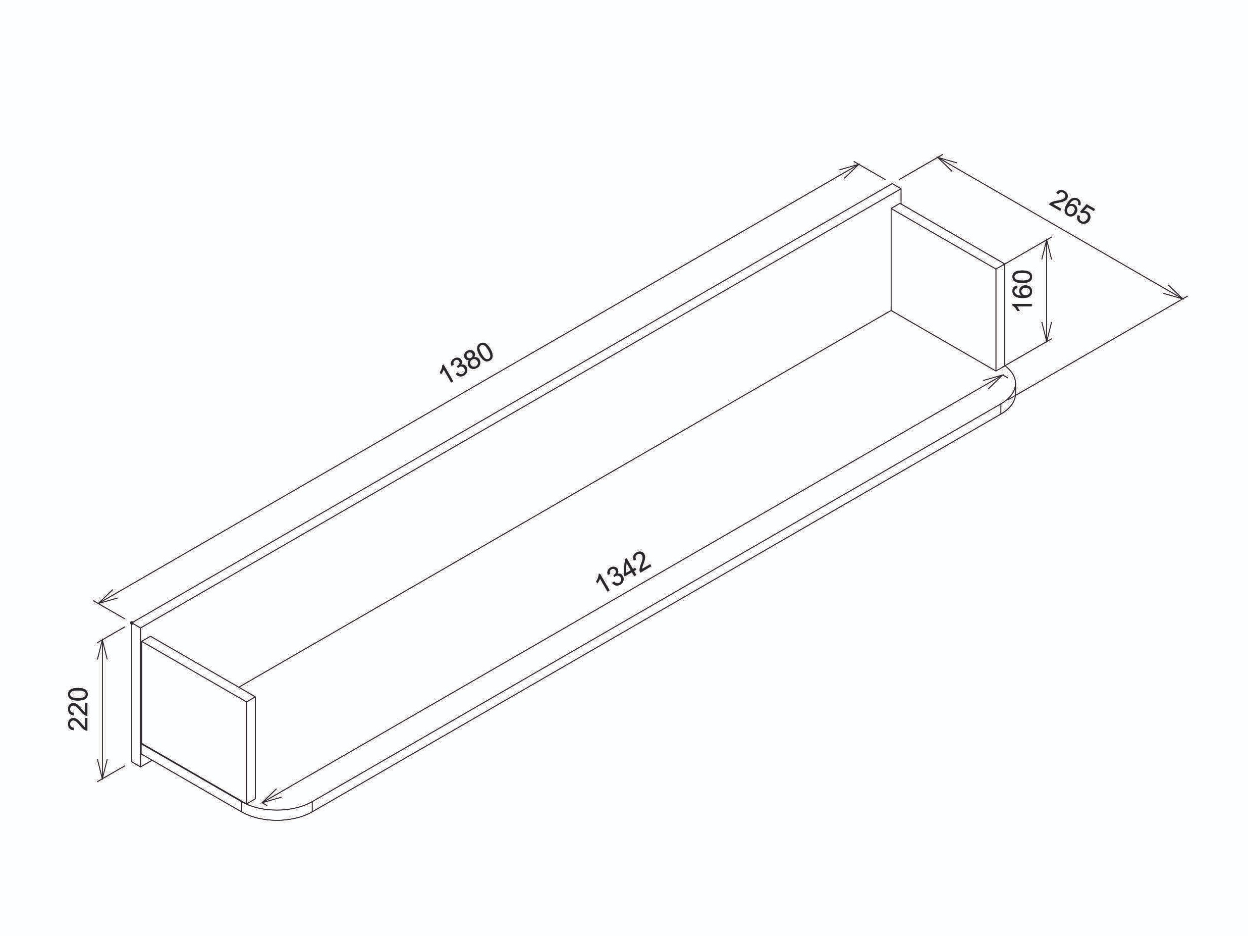 Wall shelf Levliva 112
