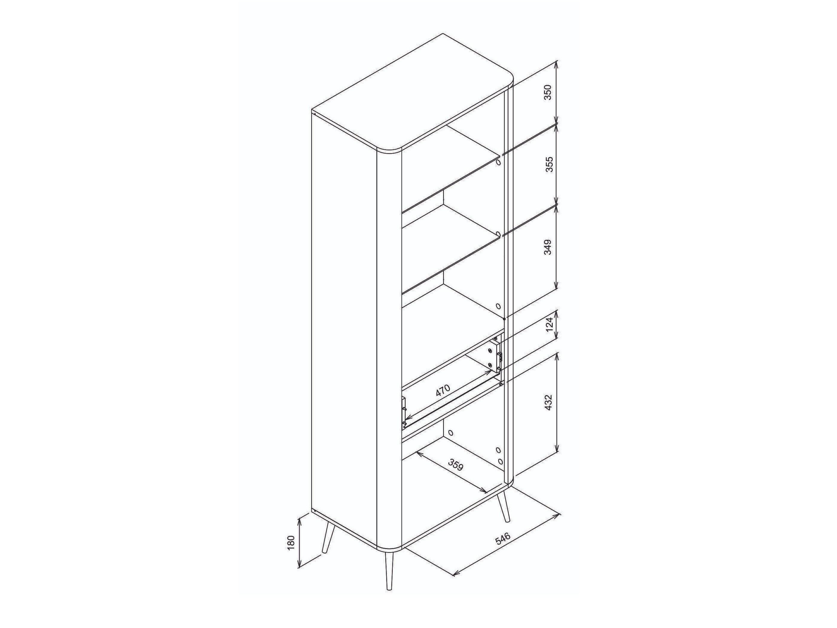 Bookcase Levliva 111
