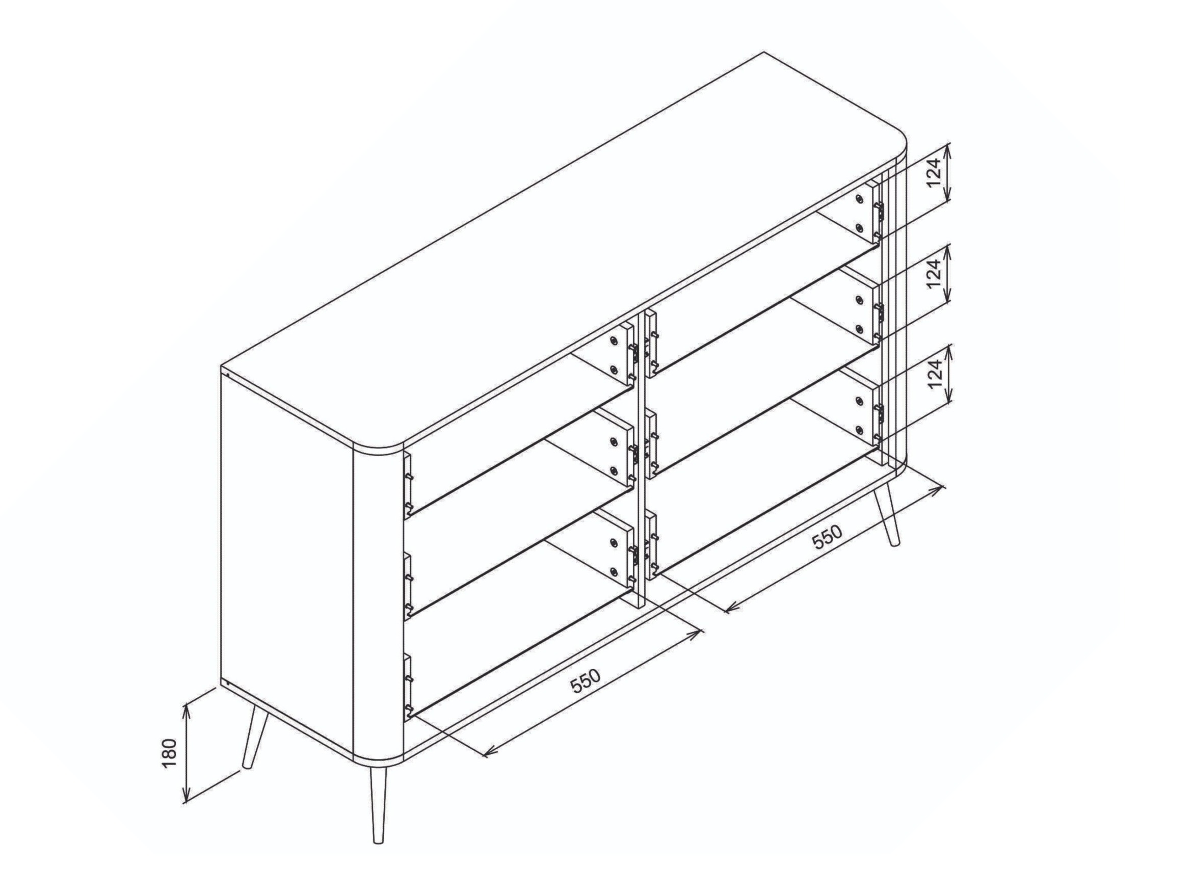 Chest of drawers Levliva 103