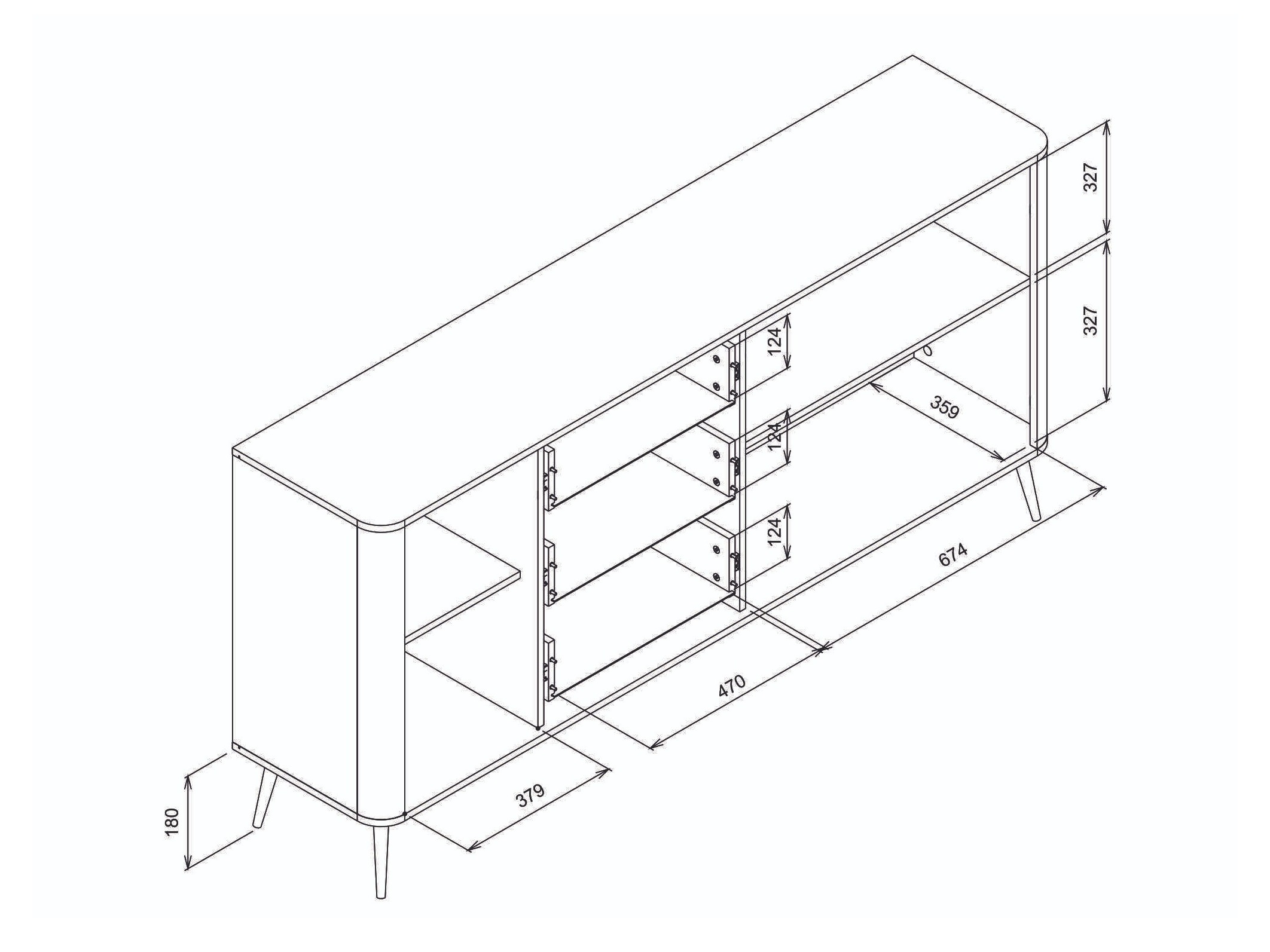 Chest of drawers Levliva 106