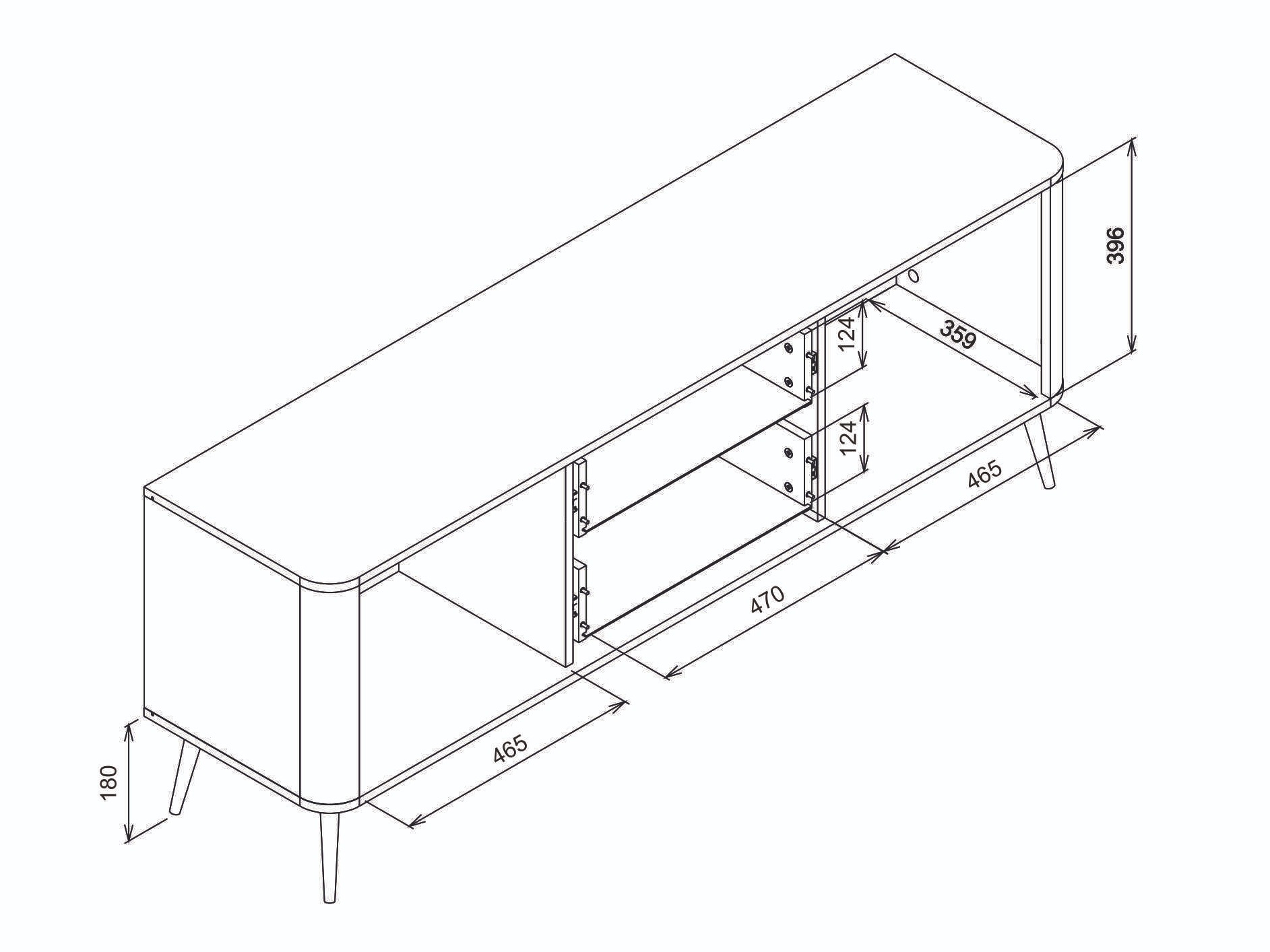 TV stand Levliva 100