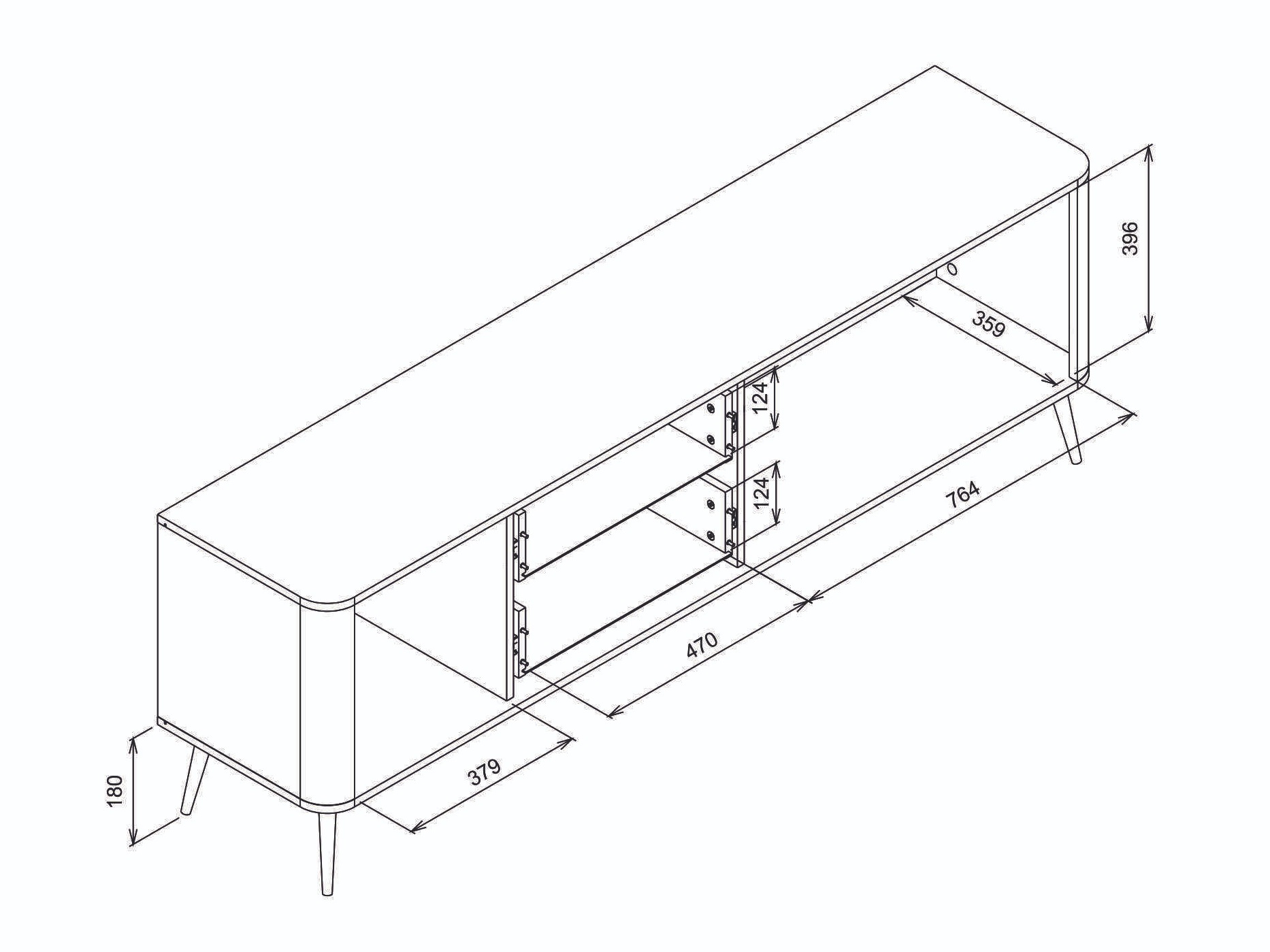 TV stand Levliva 101