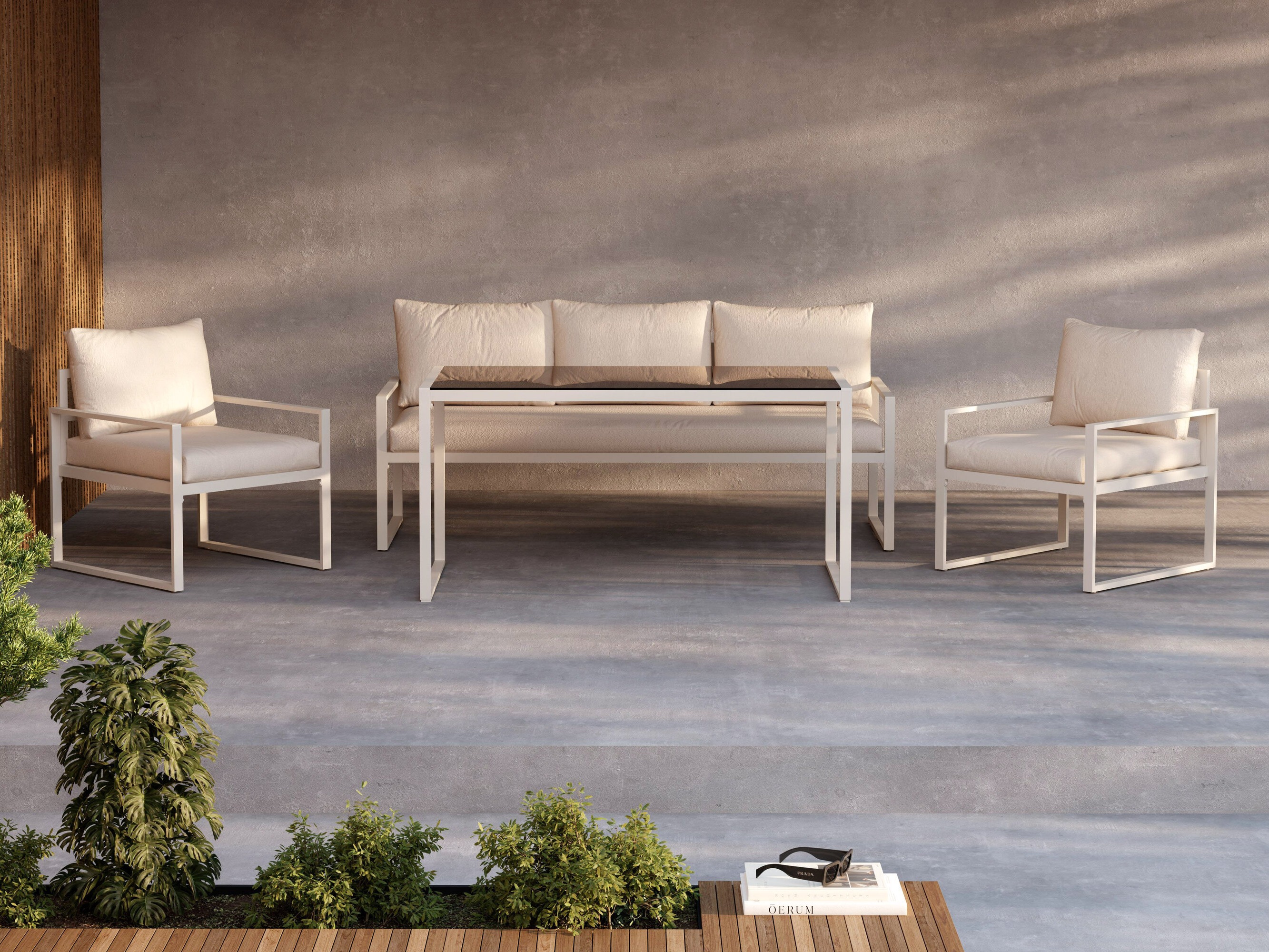 Outdoor furniture set Dallas 4733 (Beige)