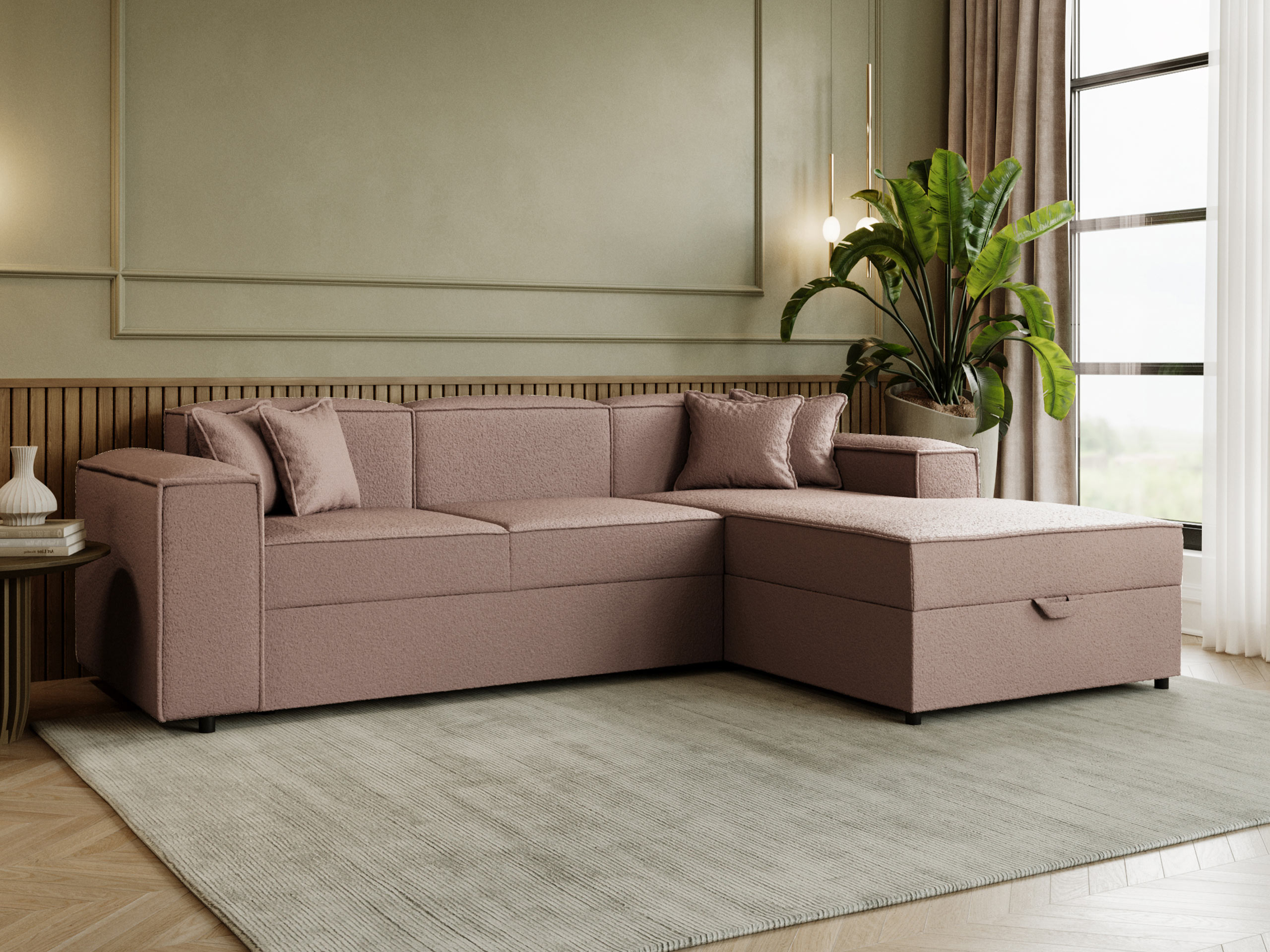Corner sofa Clovis 116 (Coral 45)