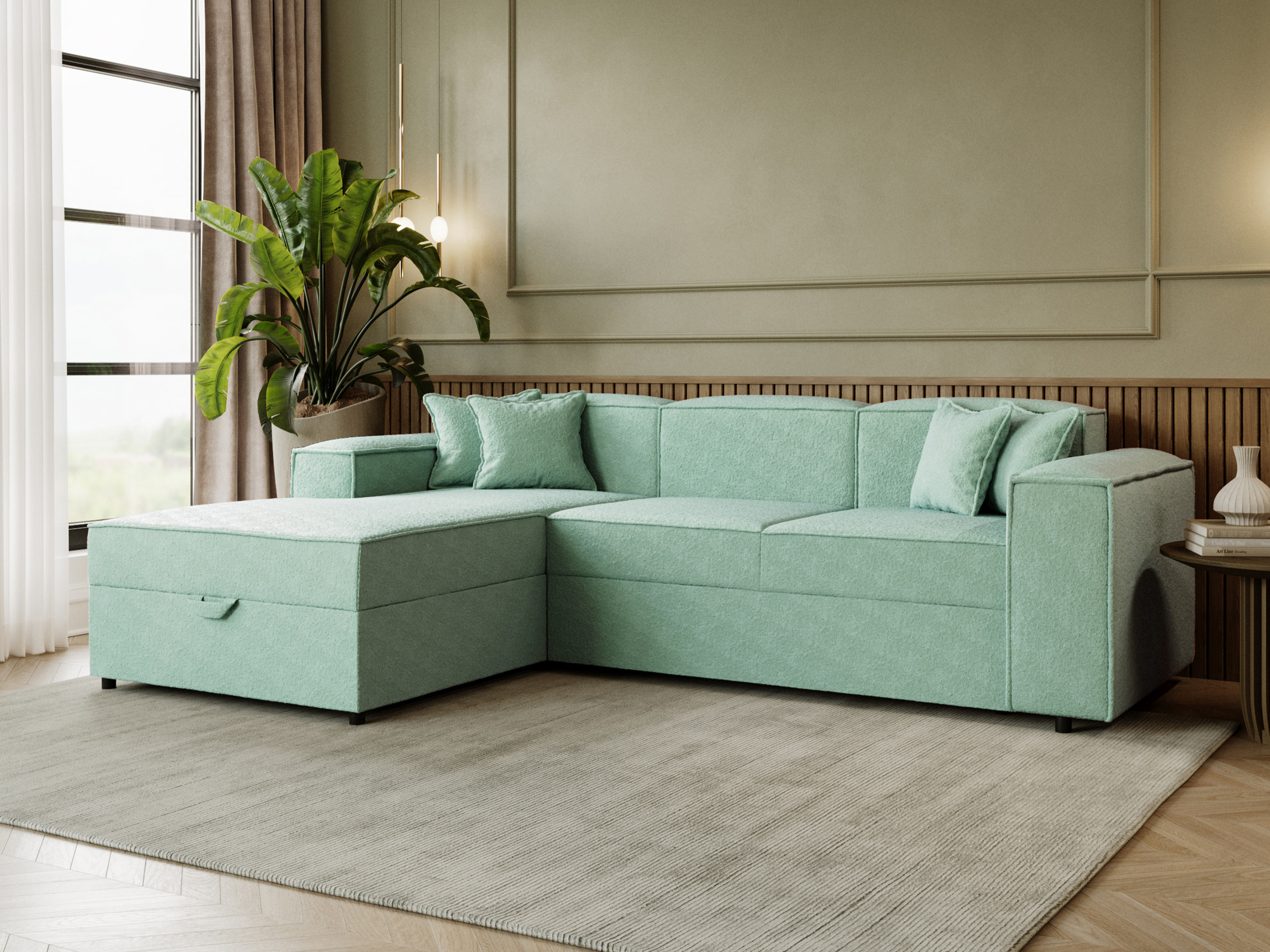 Corner sofa Clovis 116 (Coral 55)
