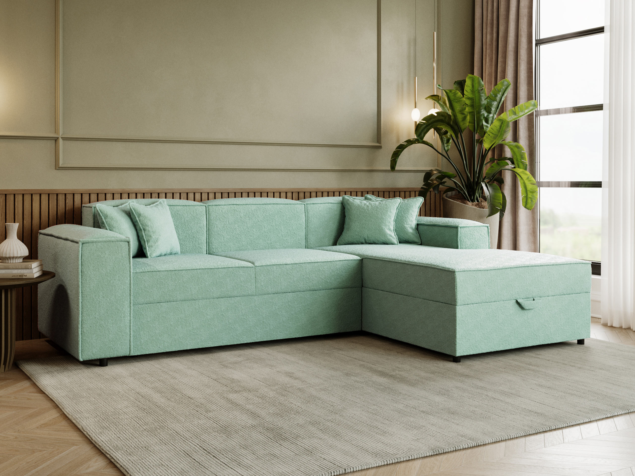 Corner sofa Clovis 116 (Coral 55)